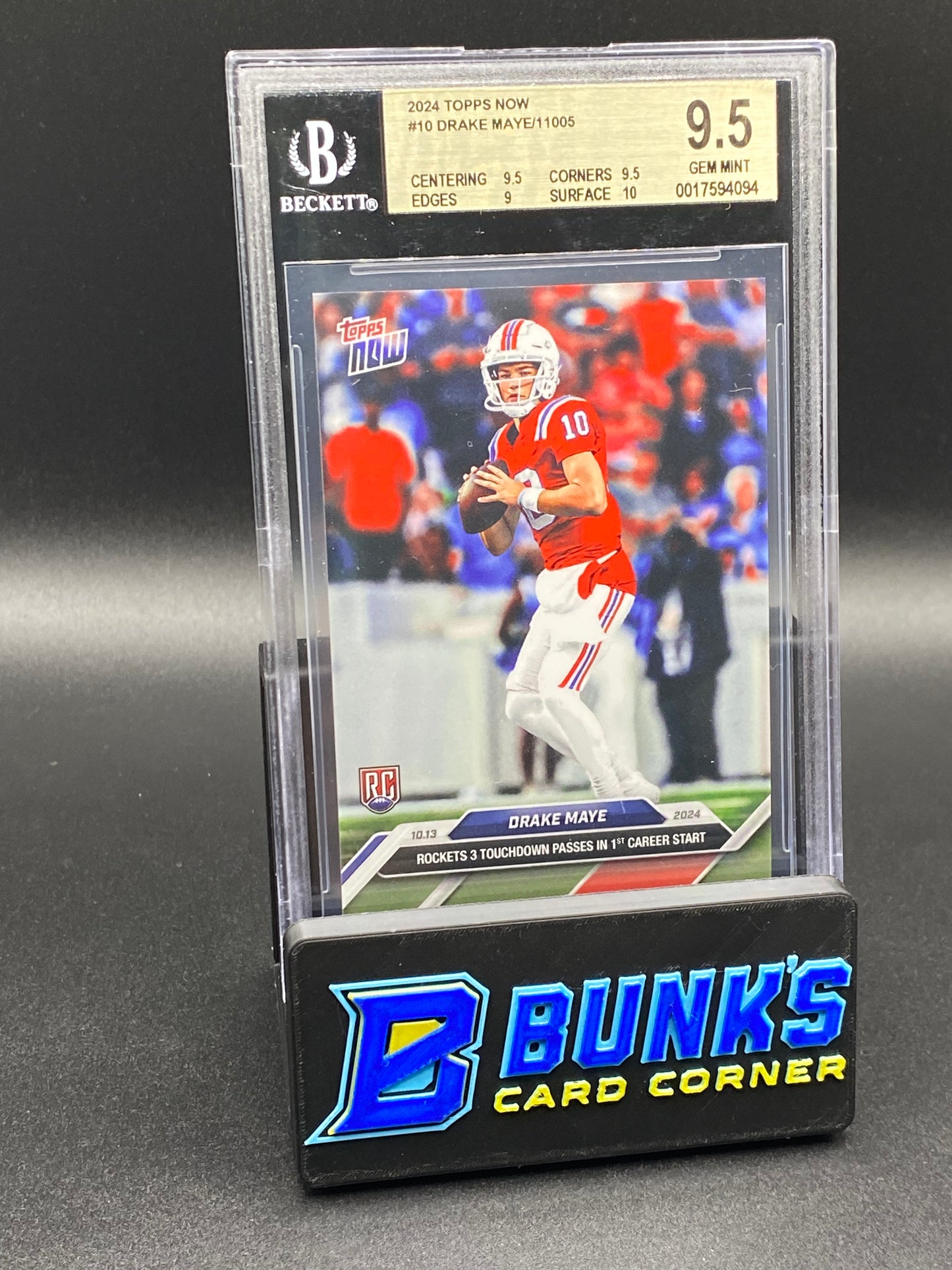 2024 Drake Maye RC Beckett 9.5 (Box B62)