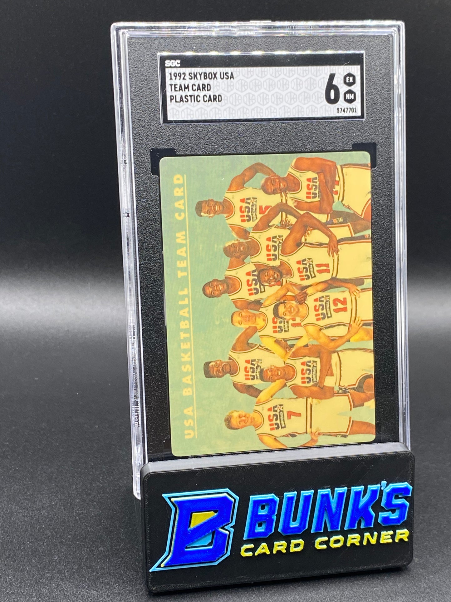 1992 Team Card Plastic Card SGC 6 (Box B62)