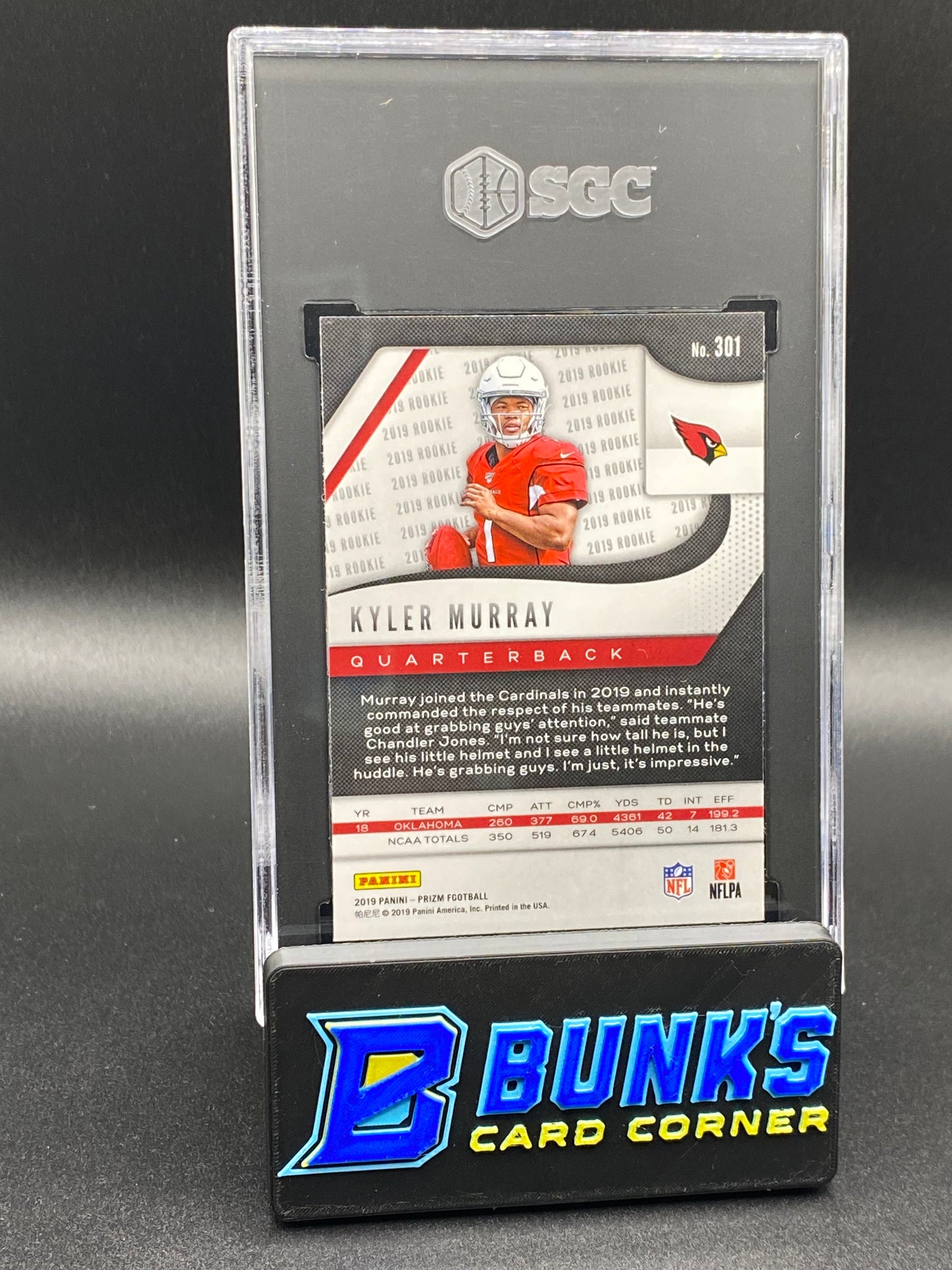 2019 Kyler Murray RC SGC 10 (Box B62)