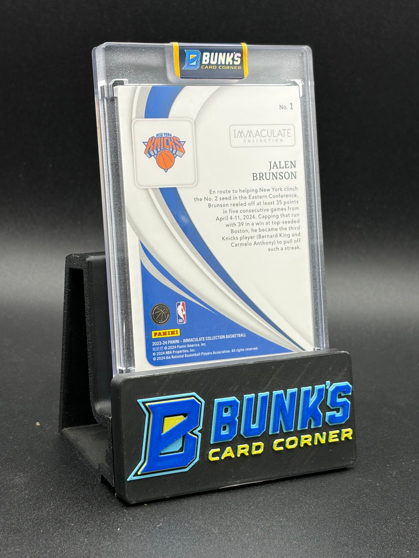 2023-24 Jalen Brunson Immaculate Collection 46/99