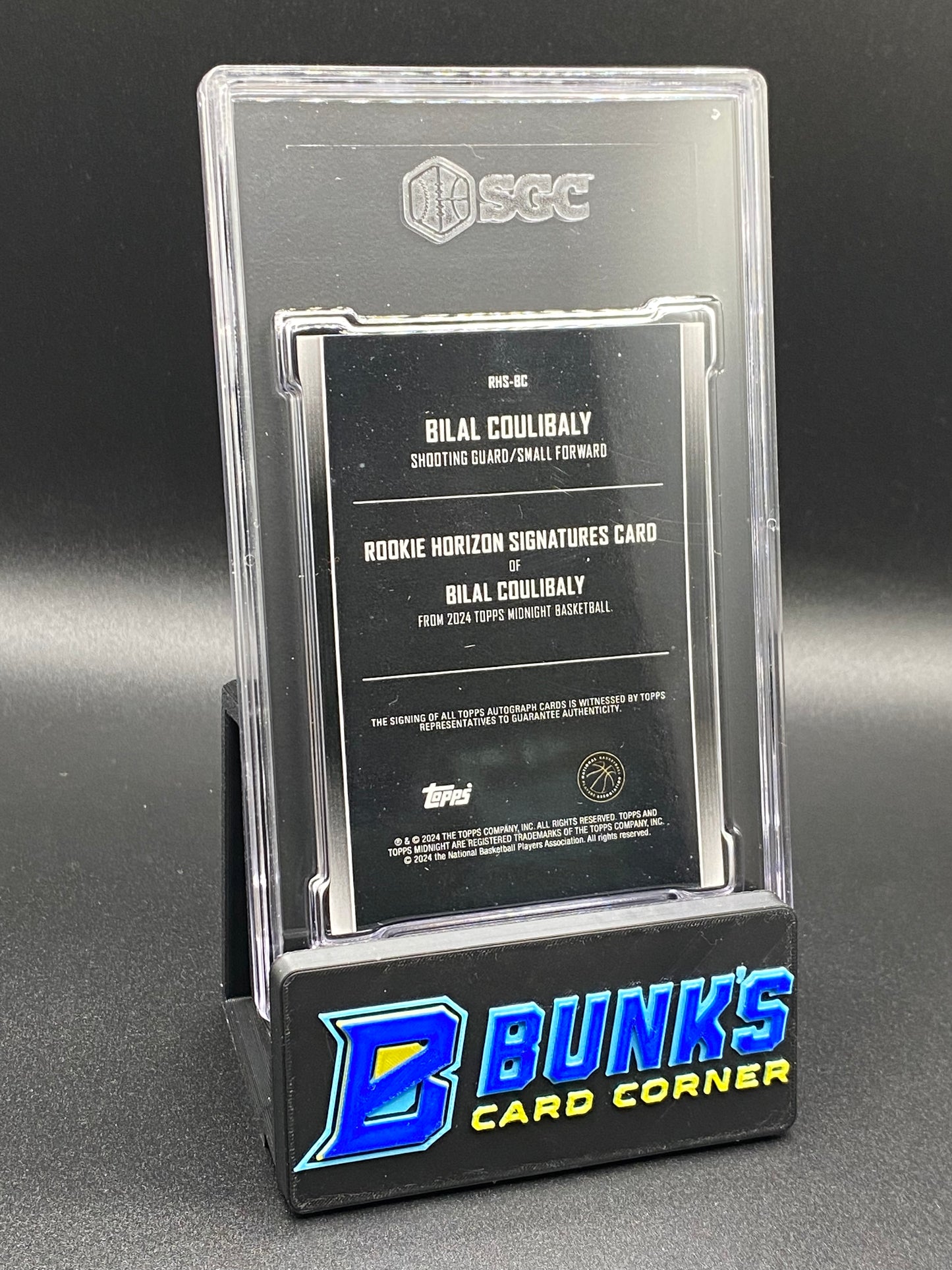 2023-24 Bilal Coulibaly Rookie Horizon Signatures SGC 10/9 (Box B62)