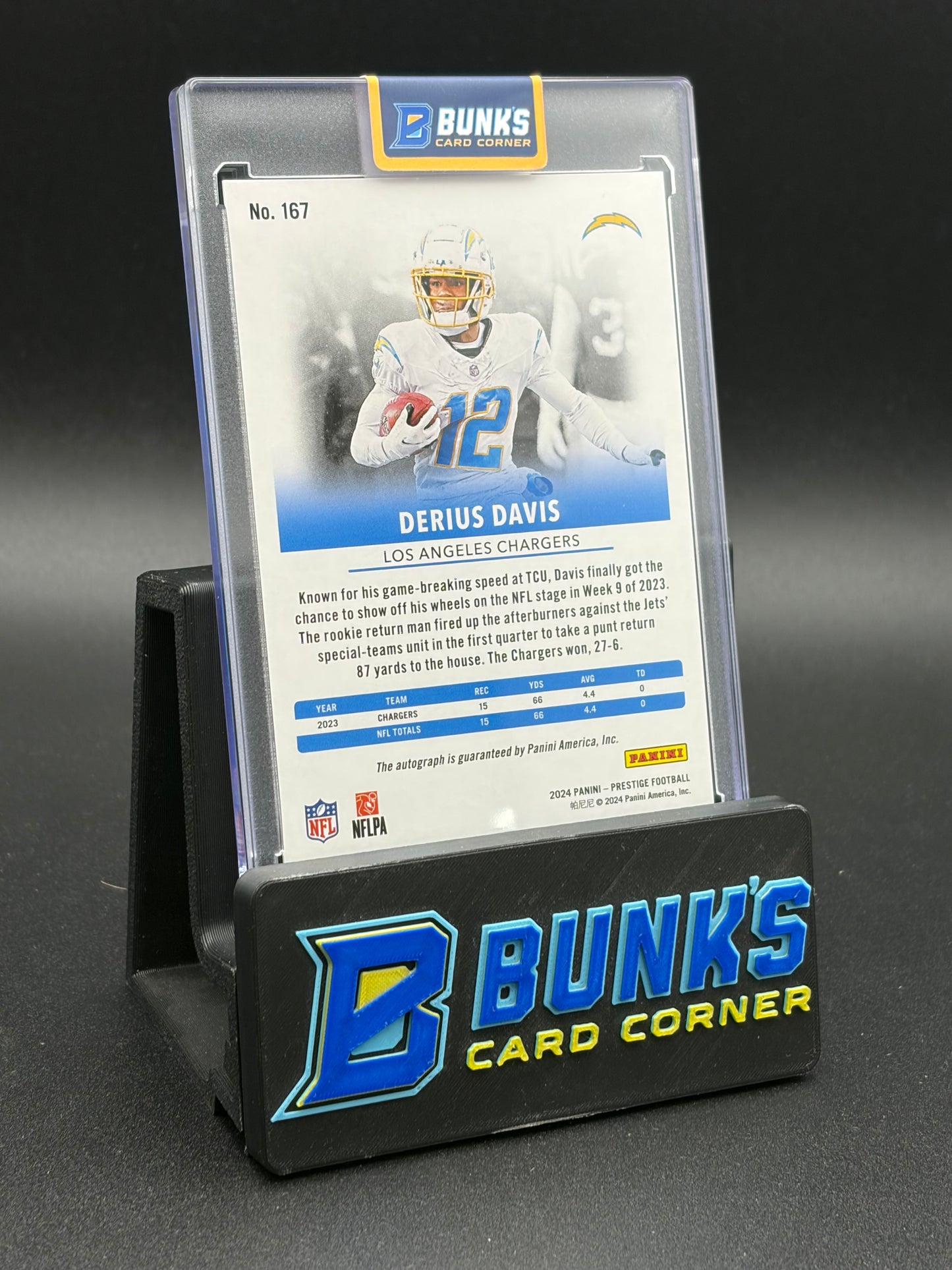 2024 Derius Davis Prestige Panini Gold Auto 21/50