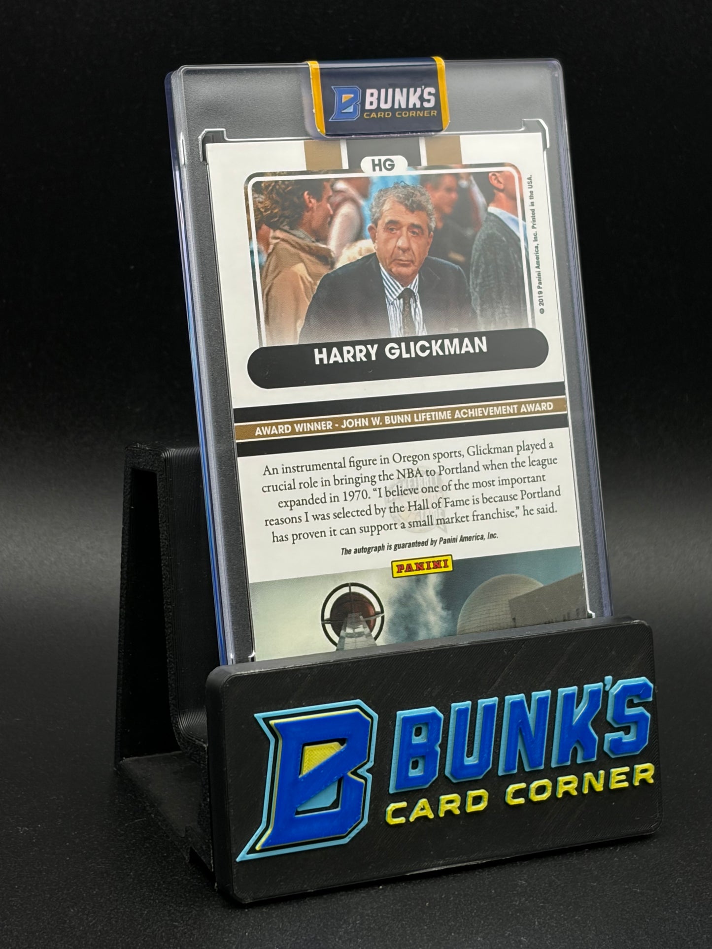 2019 Harry Glickman Award Winner Auto 18/75