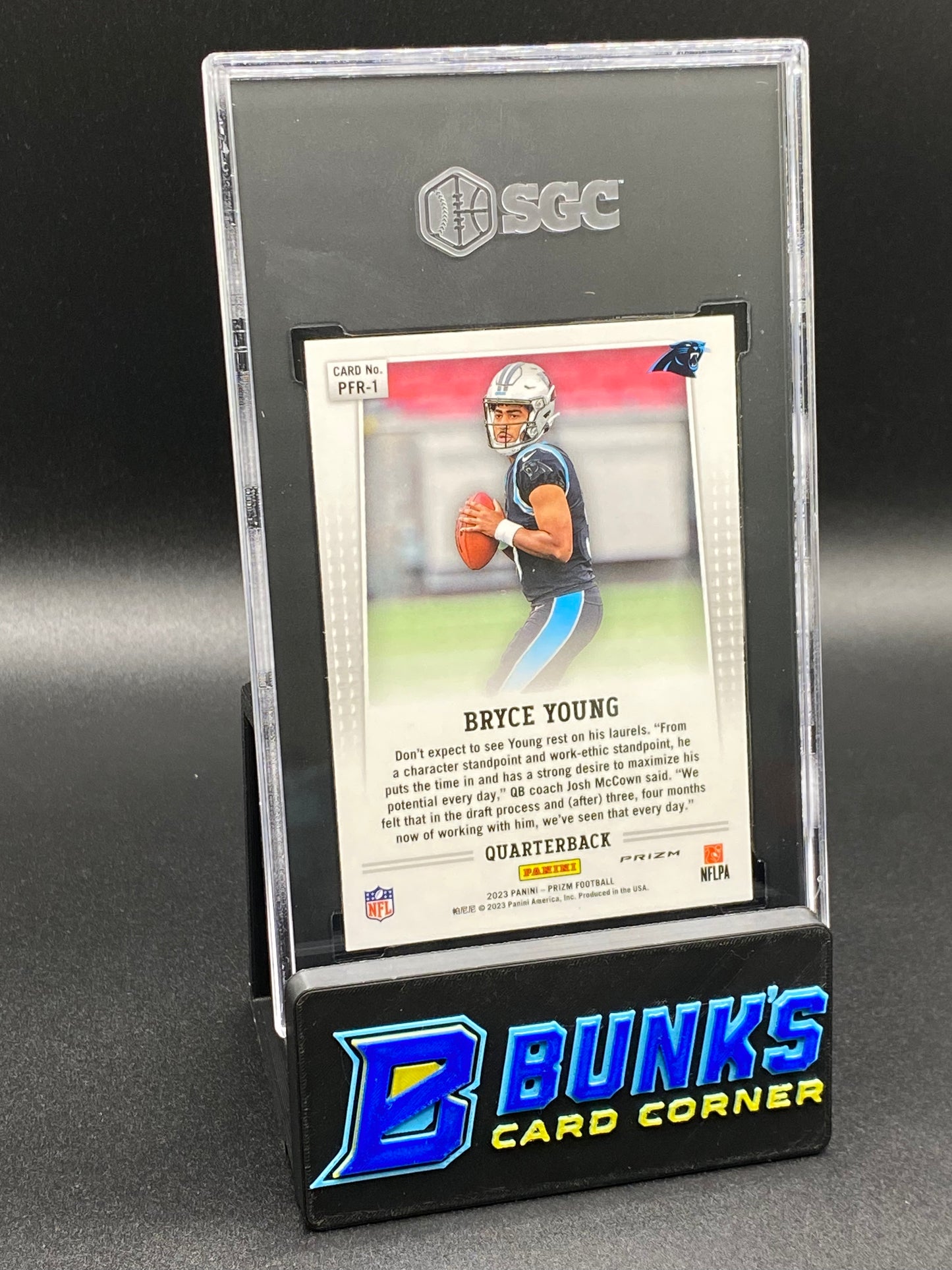 2023 Bryce Young Prizm Flashback Rookie No Huddle Prizm RC SGC 10 (Box A5)