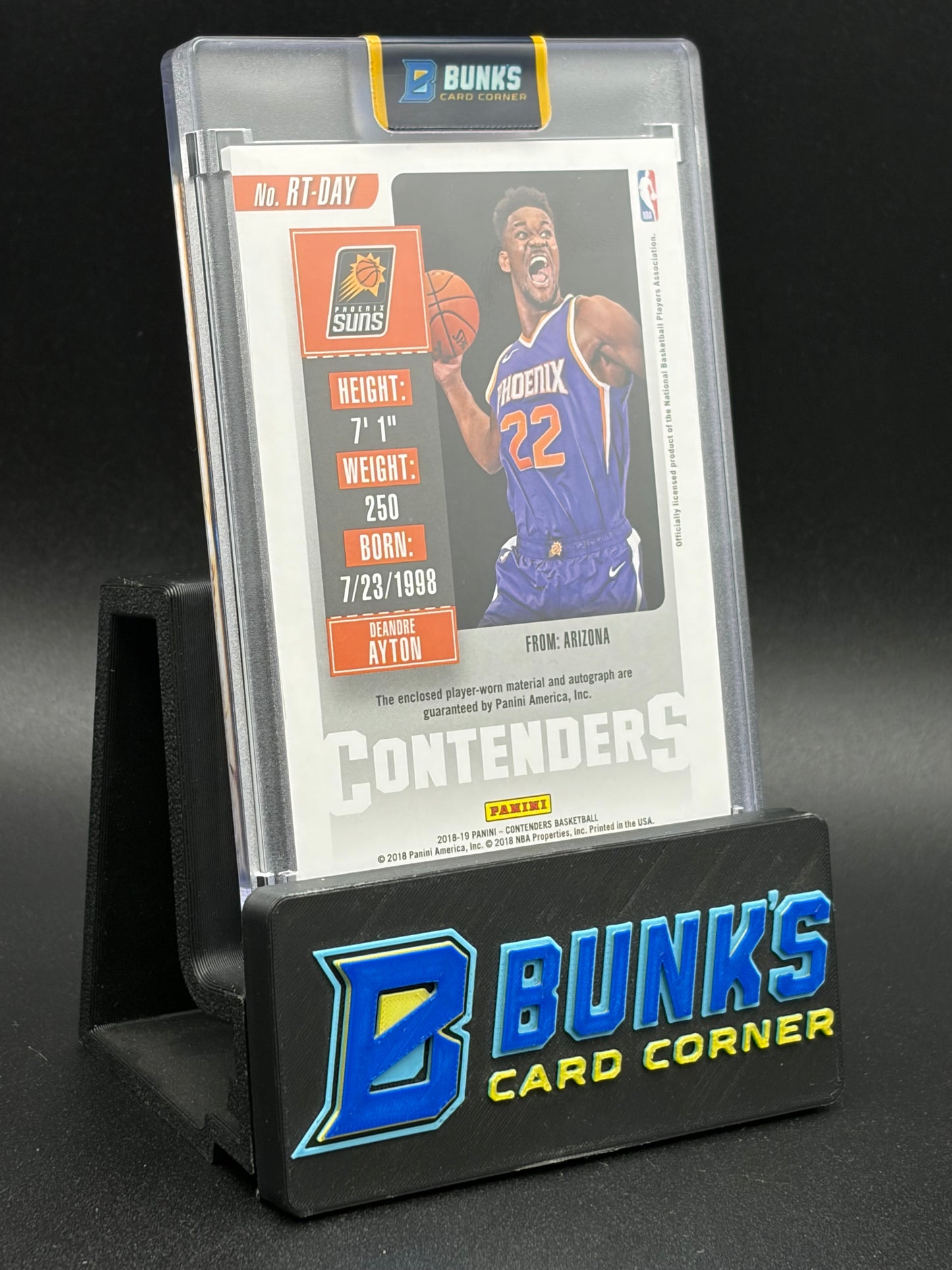 2018-19 Deandre Ayton Rookie Ticket Panini Contenders 6/10