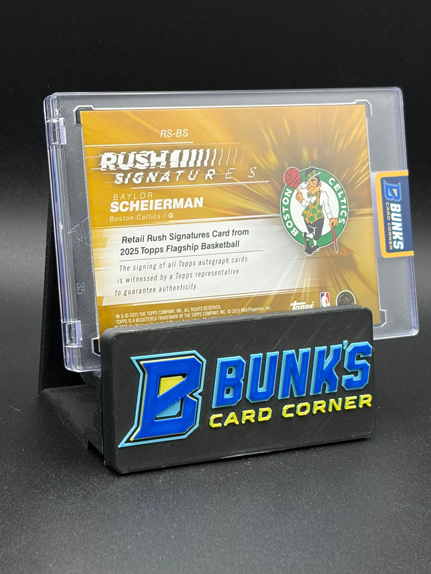 2025 Baylor Scheierman Rush Signatures Topps Green 19/25