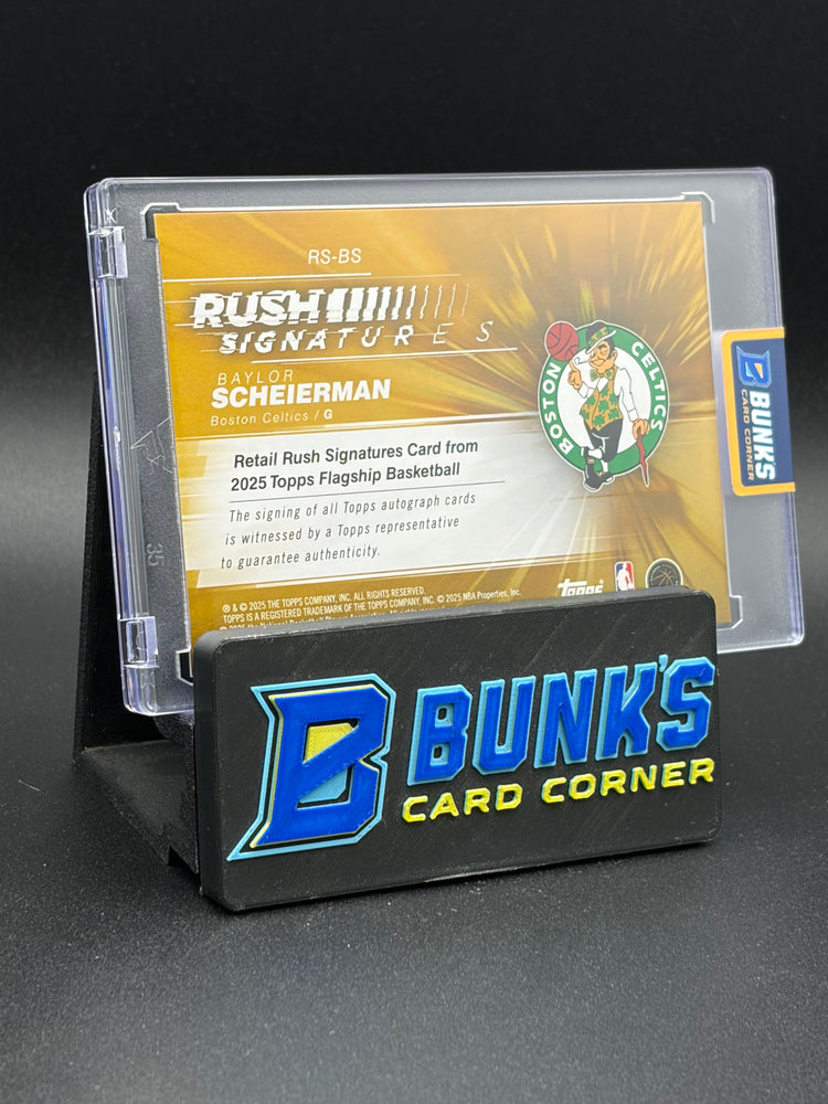 2025 Baylor Scheierman Rush Signatures Topps Green 19/25
