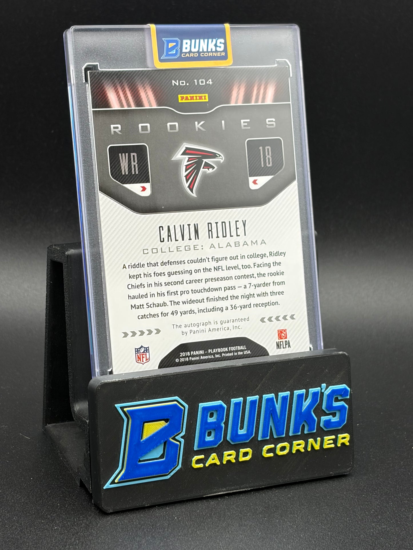 2018 Calvin Ridley Playbook Auto RC 17/49