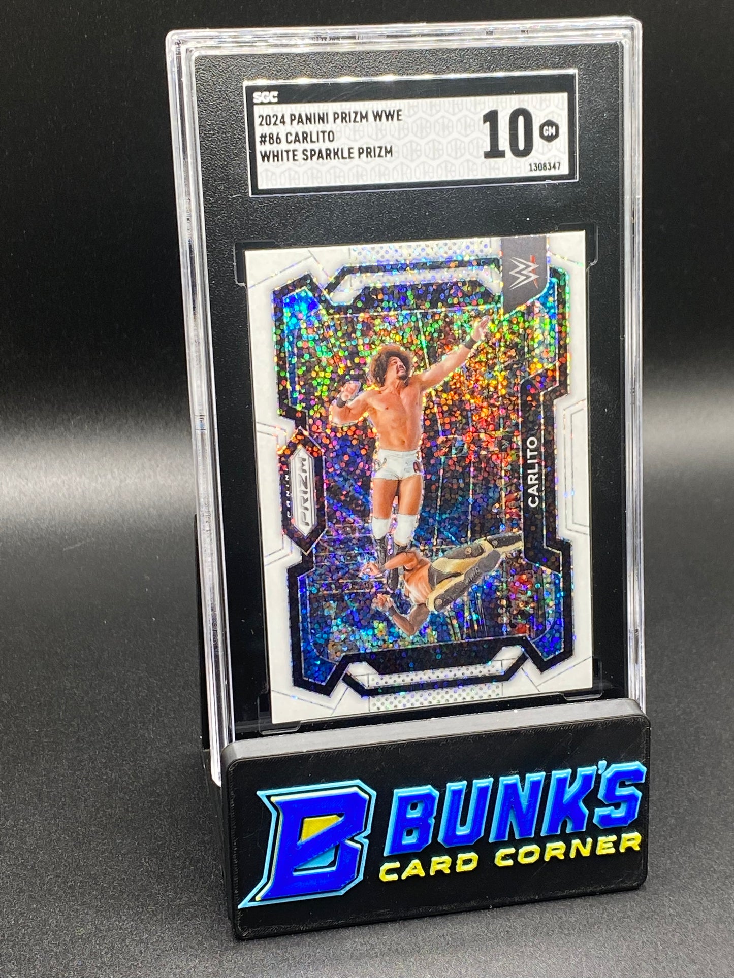 2024 Carlito White Sparkle Prizm SP SGC 10