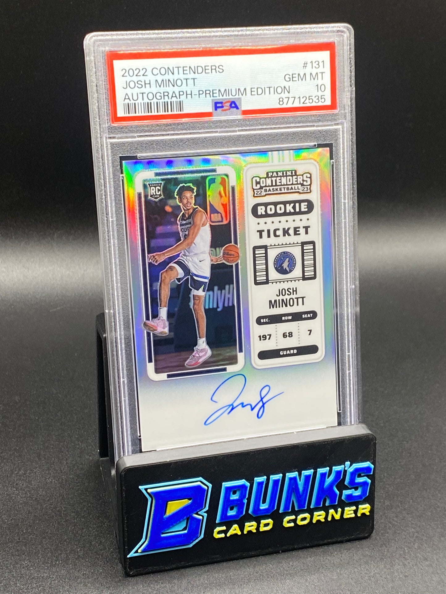 2022 Josh Minott Auto. RC PSA 10