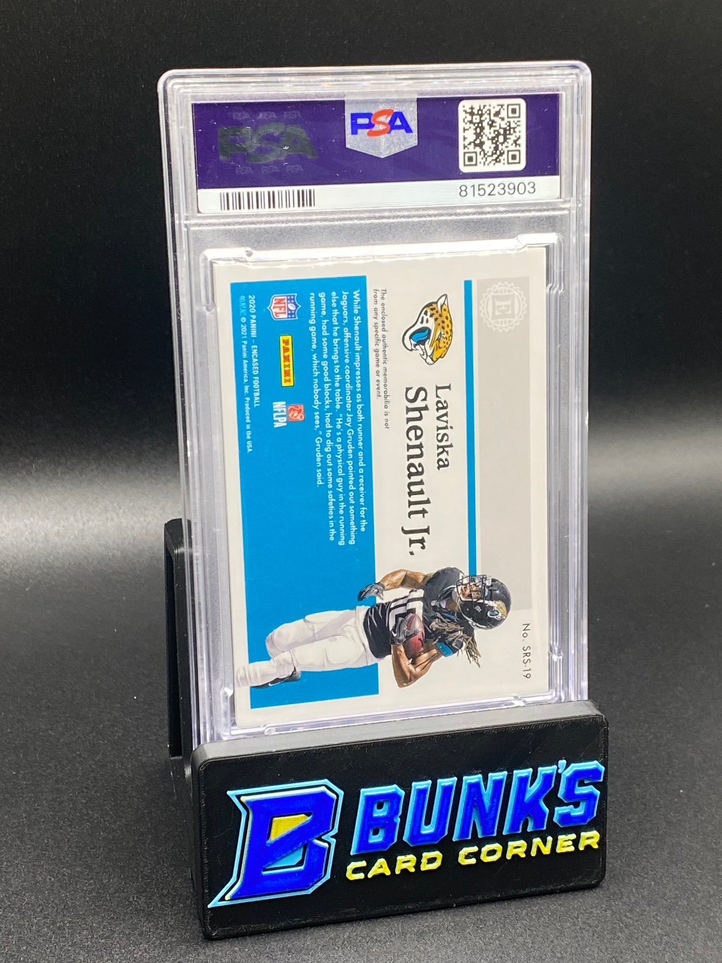 2020 Laviska Shenault Jr. Substantial Rookie Swatches Emerald PSA 9