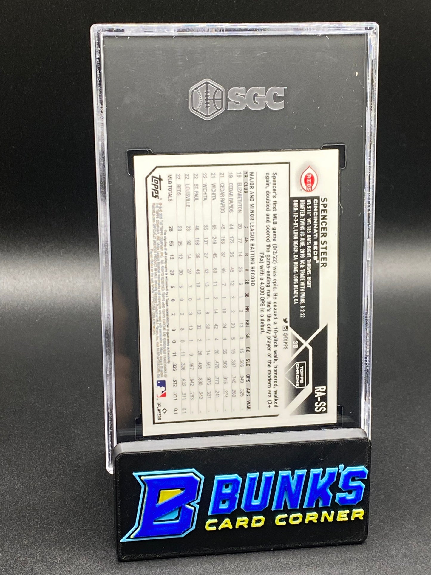 2023 Spencer Steer Rookie Auto. Gold Ref. SGC 10/9