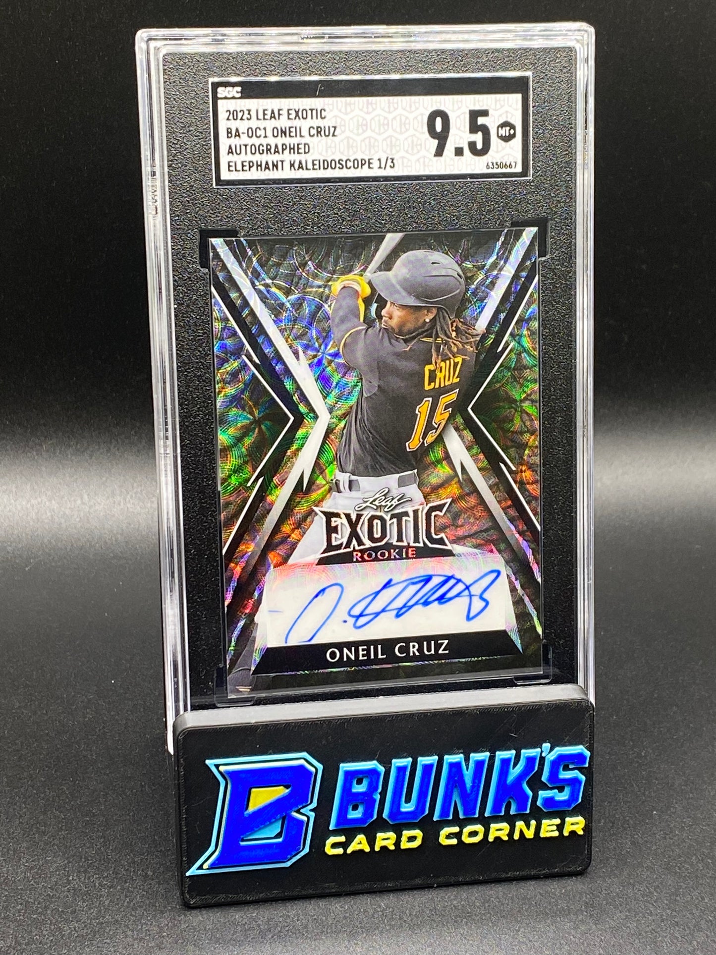 2023 Oneil Cruz Auto. Elephant Kaleidoscope RC Auto. SGC 9.6