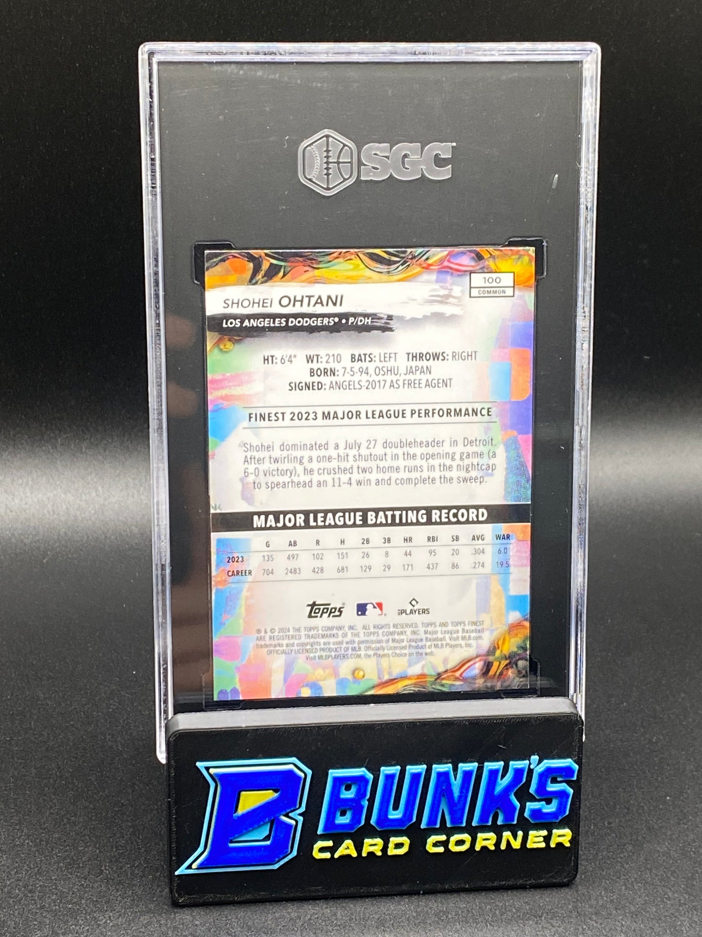 2024 Shohei Ohtani Checkerboard Ref. SGC 10