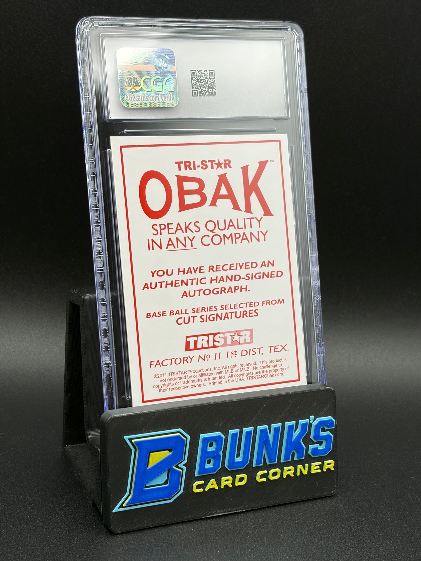 2011 Harmon Killebrew Blue Cut Signatures CGC AU Auto 10 16/50