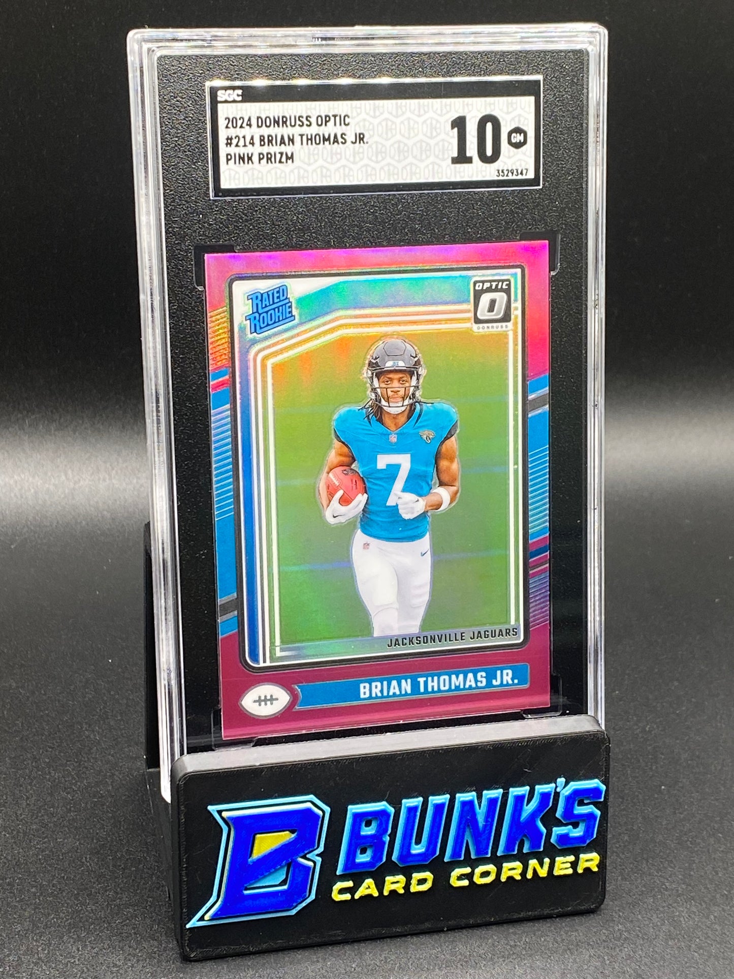 2024 Brian Thomas Jr. Pink Prizm RR SGC 10