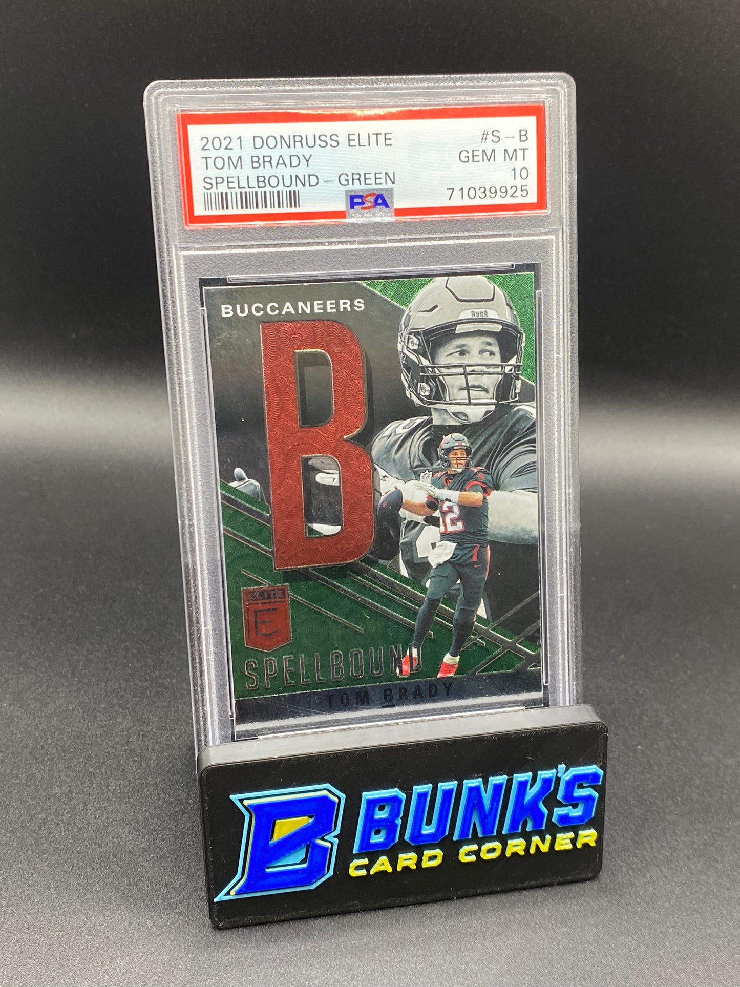 2021 Tom Brady Spellbound-Green PSA 10 (Box A13)