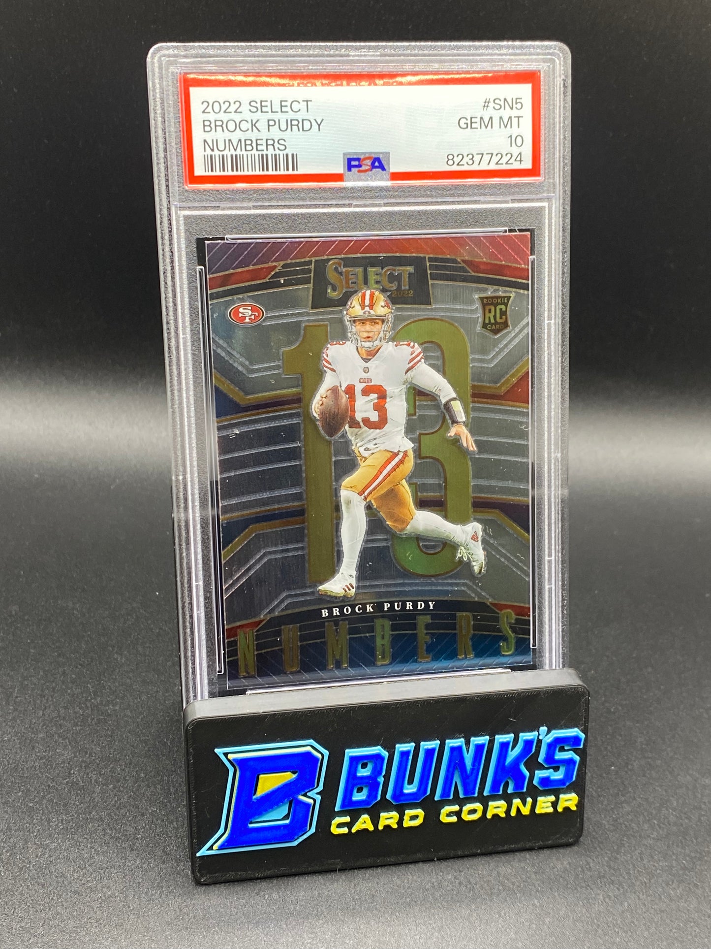 2022 Brock Purdy Numbers PSA 10 (Box A13)