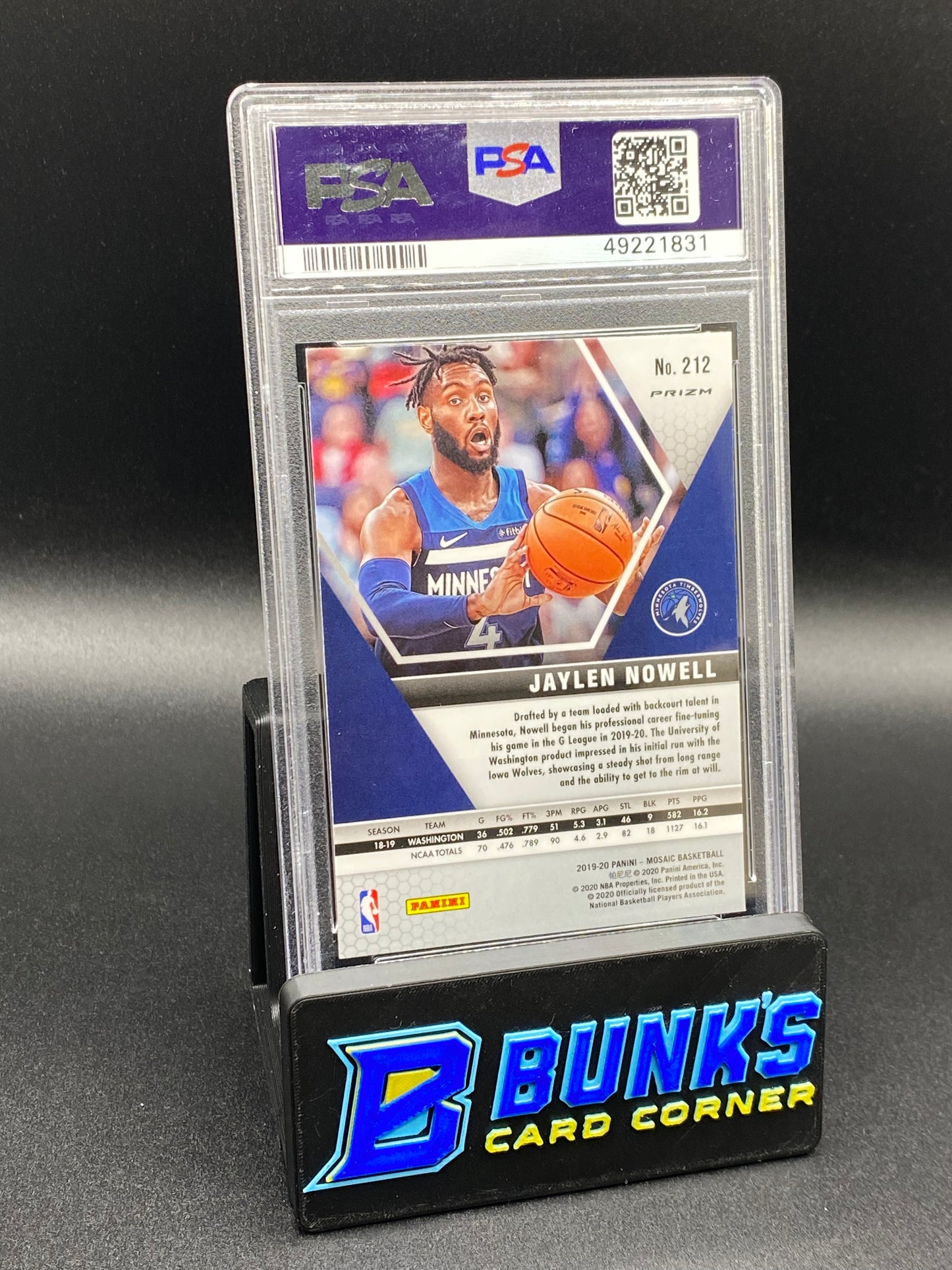2019 Jaylen Nowell Fast Break-Silver RC PSA 10 (Box B63)