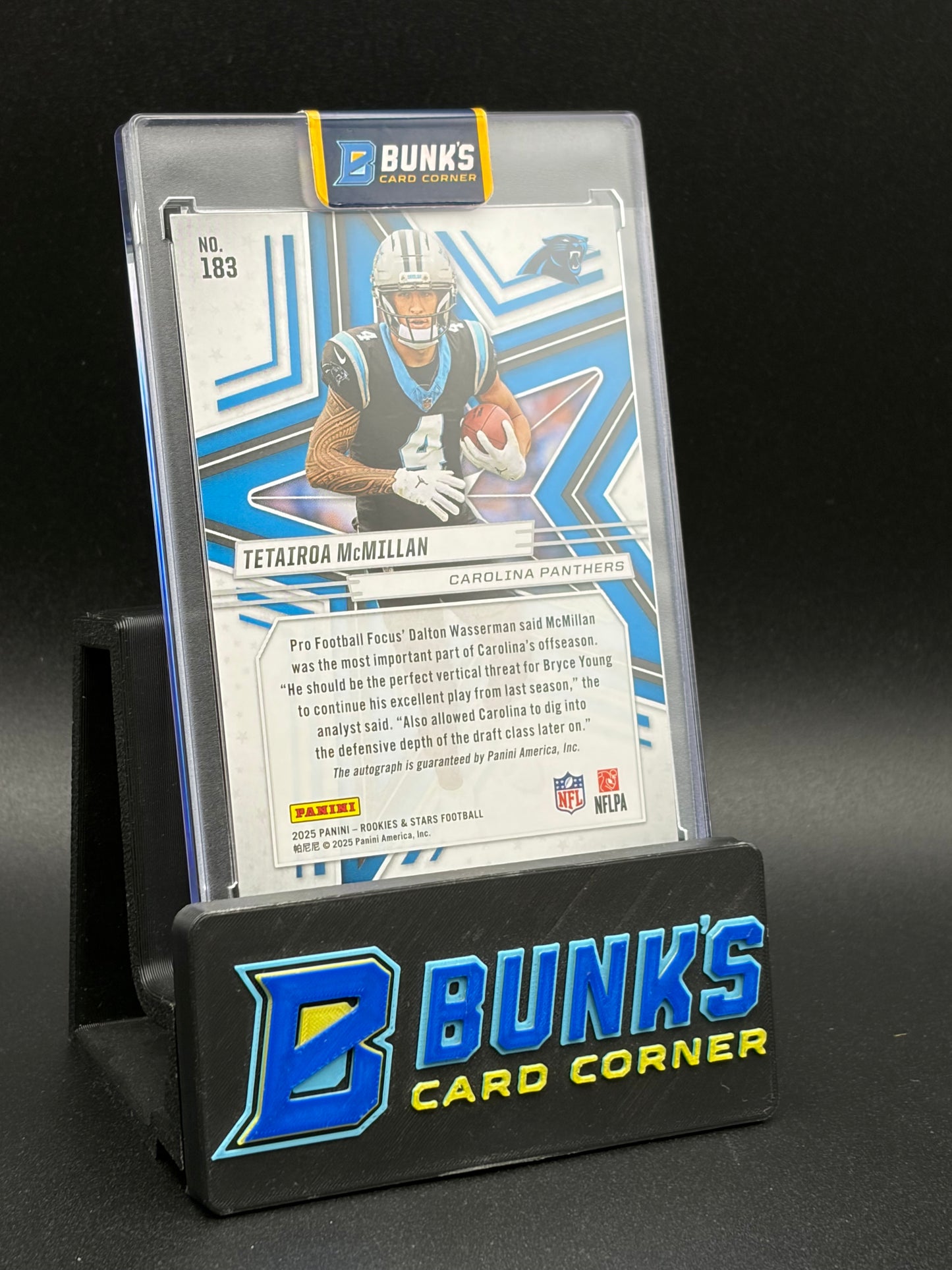 2025 Tetairoa McMillan Rookies & Stars Red Auto RC