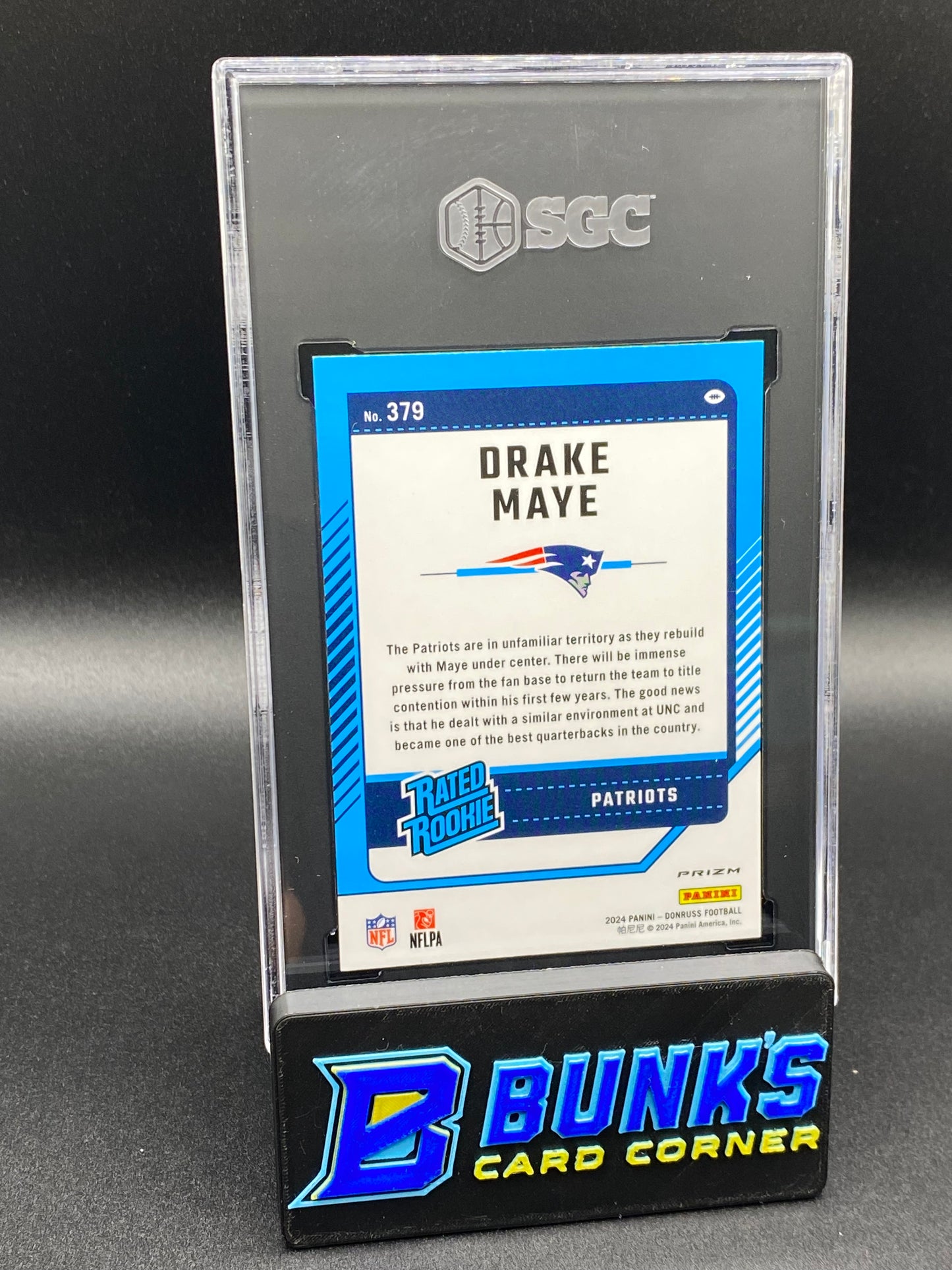 2024 Drake Maye Red Pandora Prizm RC SGC 9.5 (Box B63)