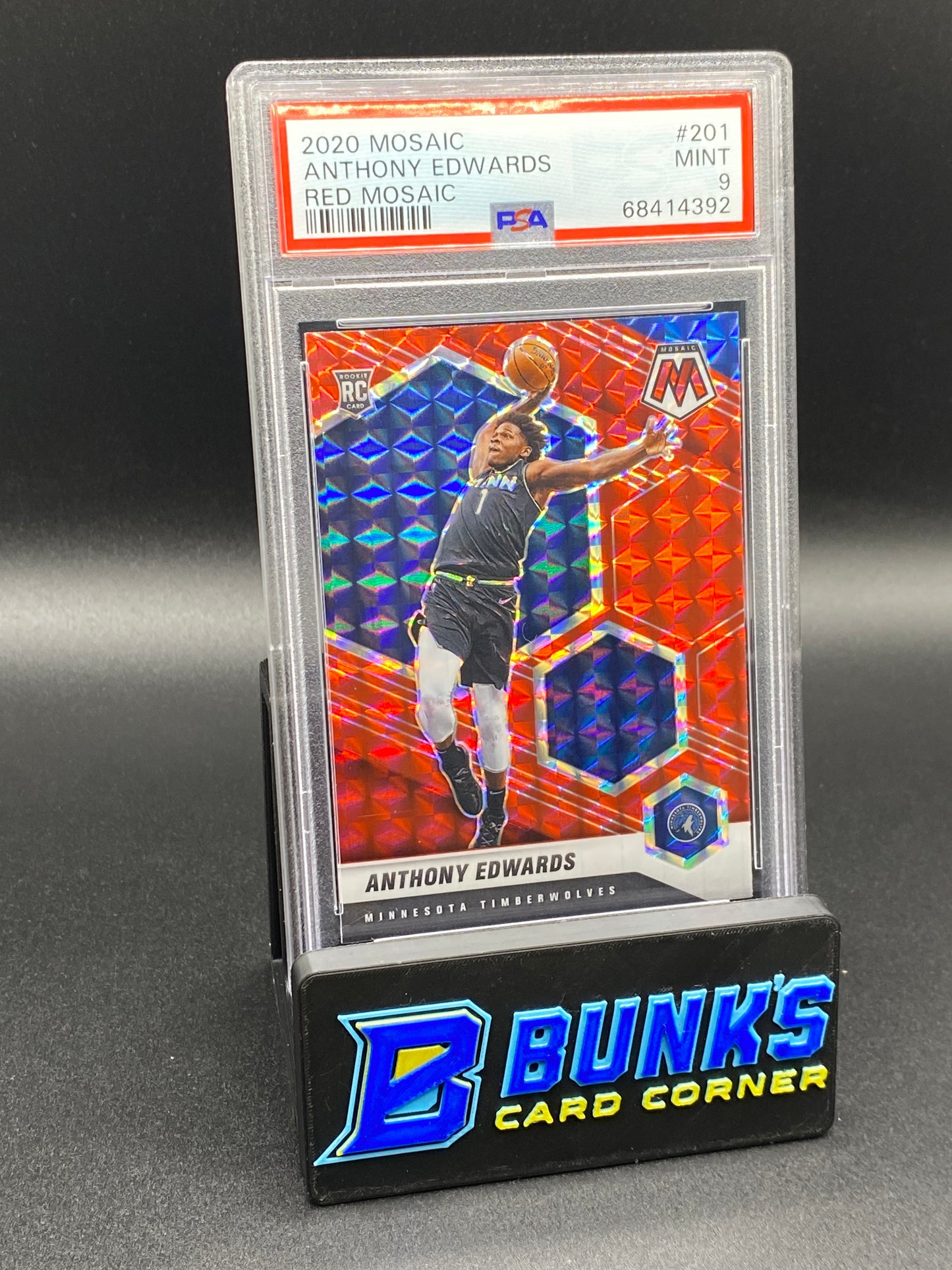 2020 Anthony Edwards Red Mosaic (Box B63)