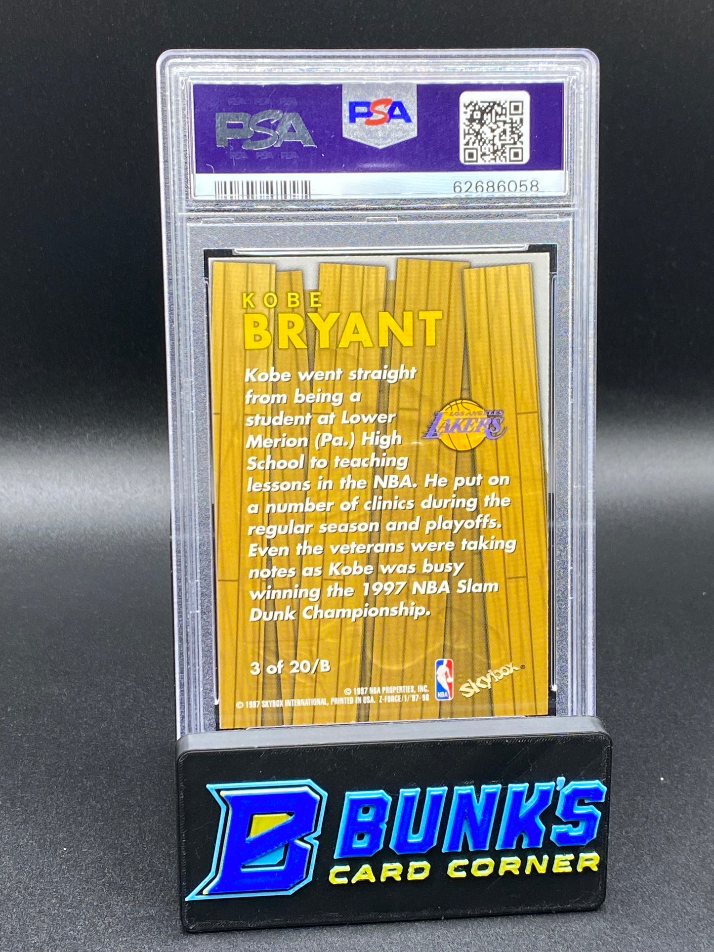 1997 Kobe Bryant Boss PSA 9 (Box A18)