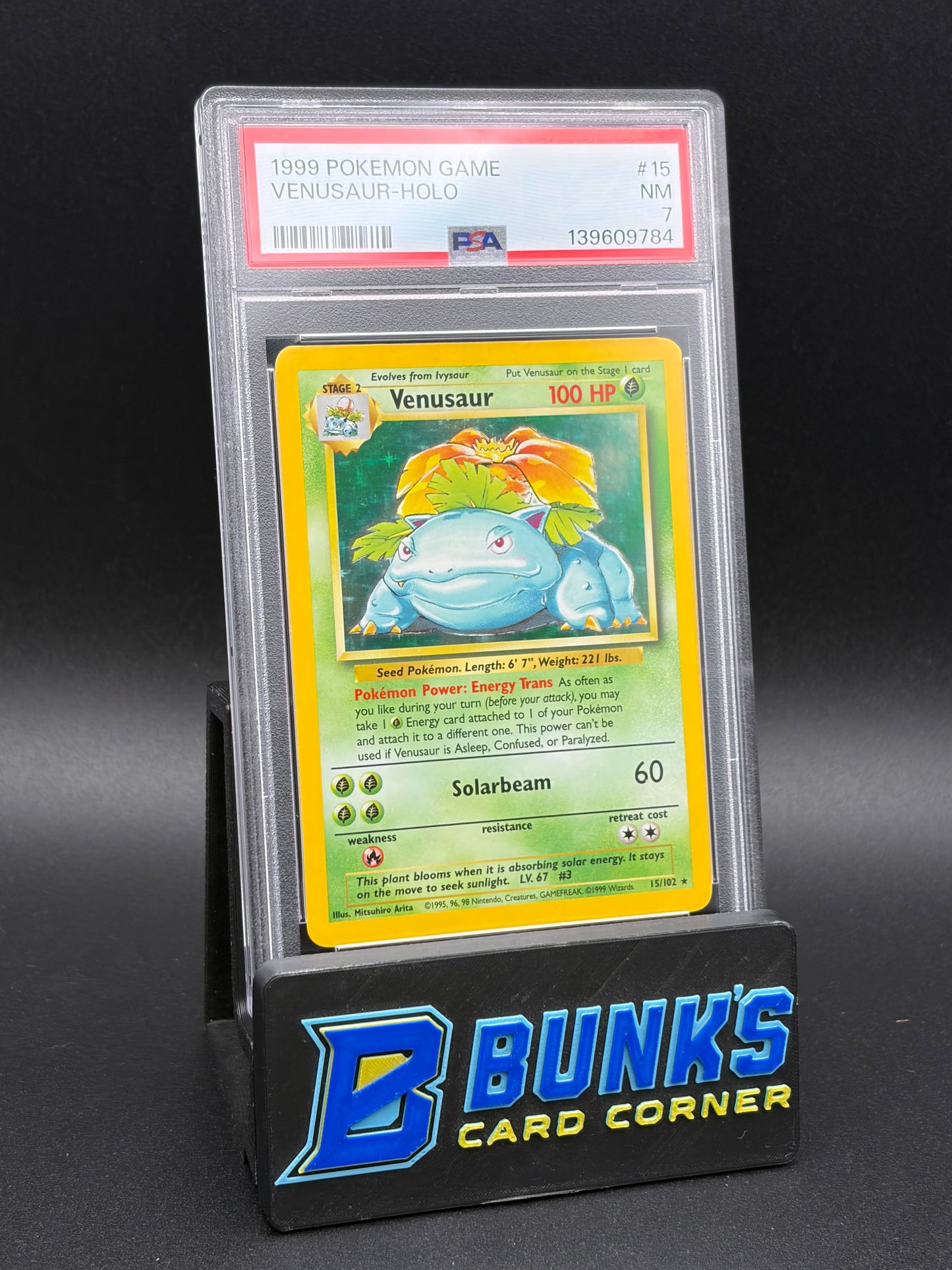 Venusaur Holo PSA 7