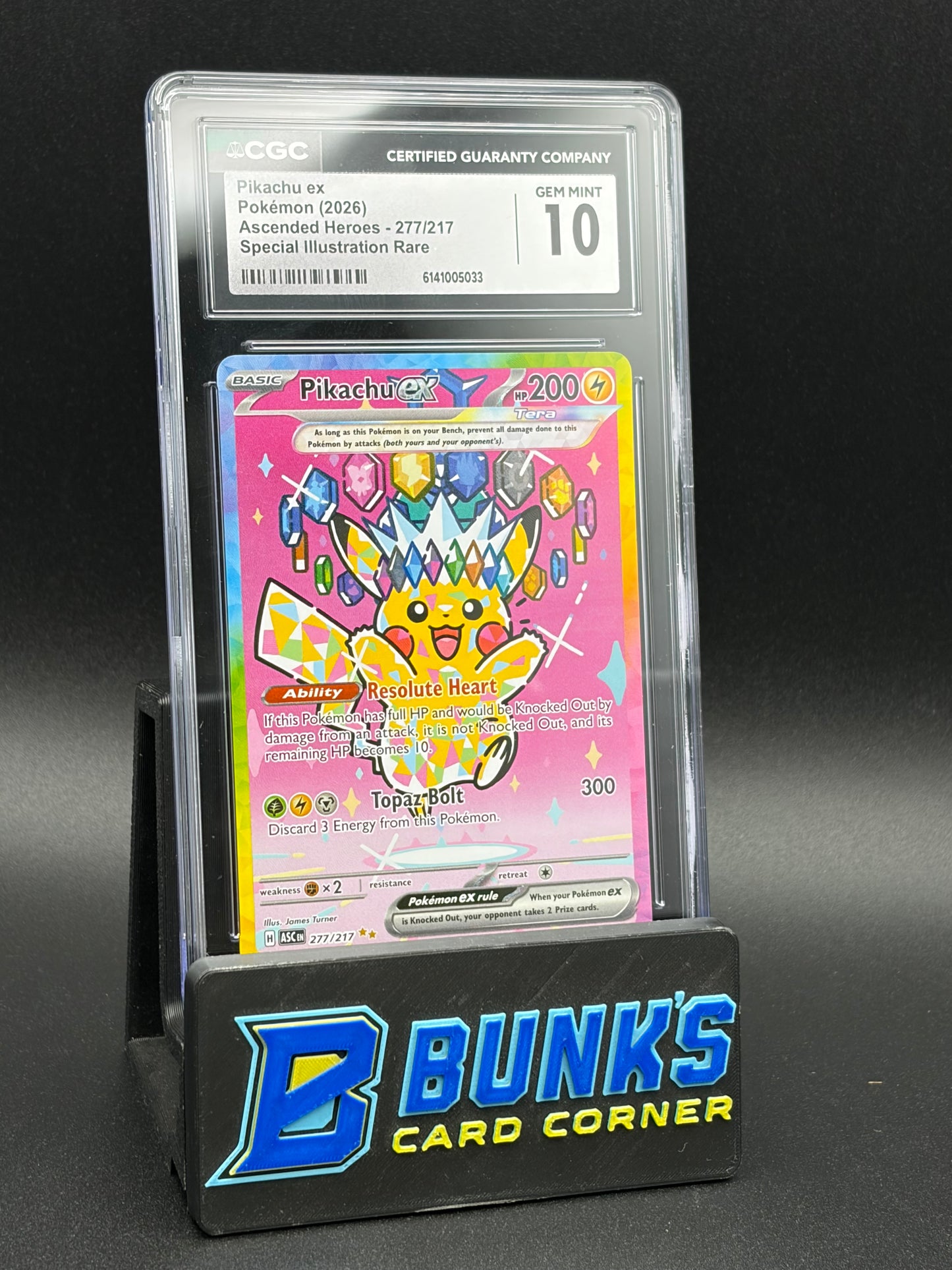 Pikachu ex SIR CGC 10