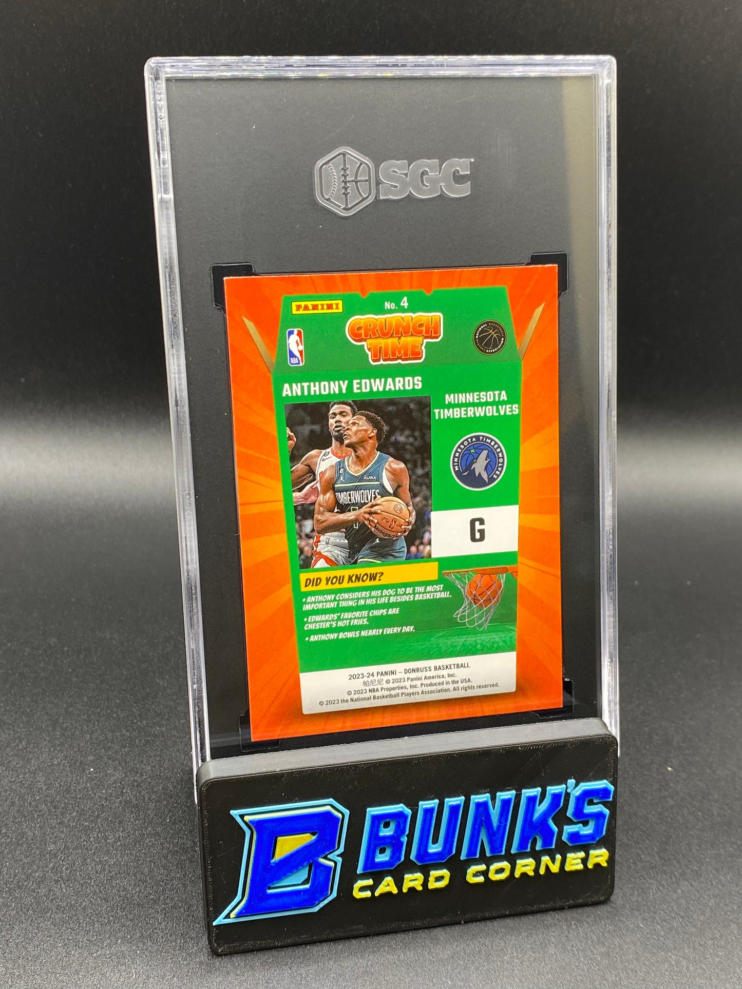 2023-24 Anthony Edwards Crunch Time SGC 10