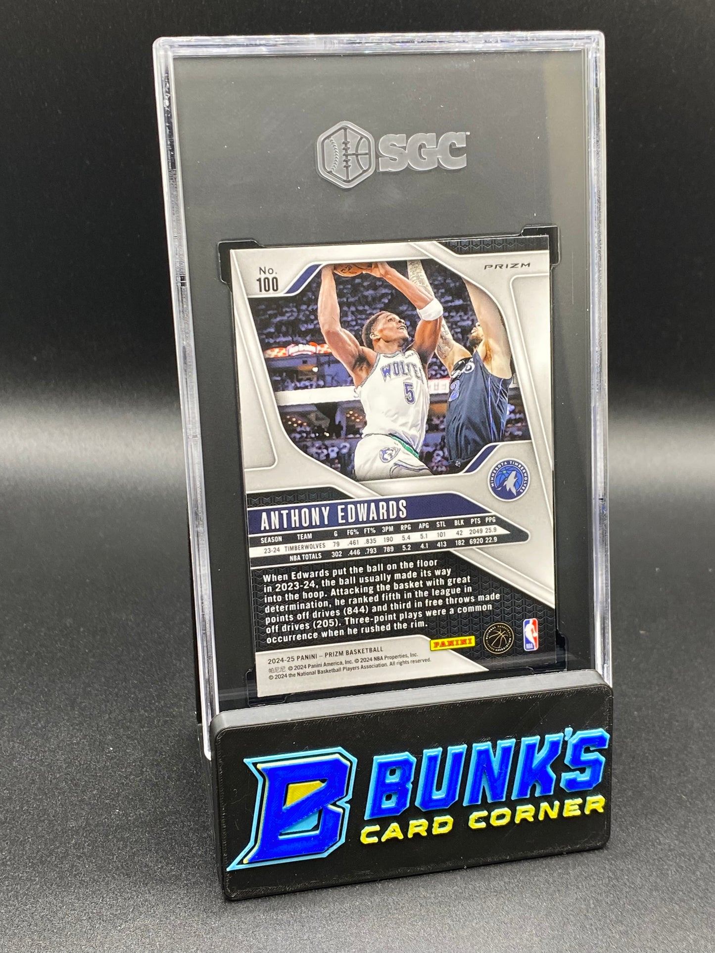 2024-25 Anthony Edwards Pulsar Prizm SGC 9.5