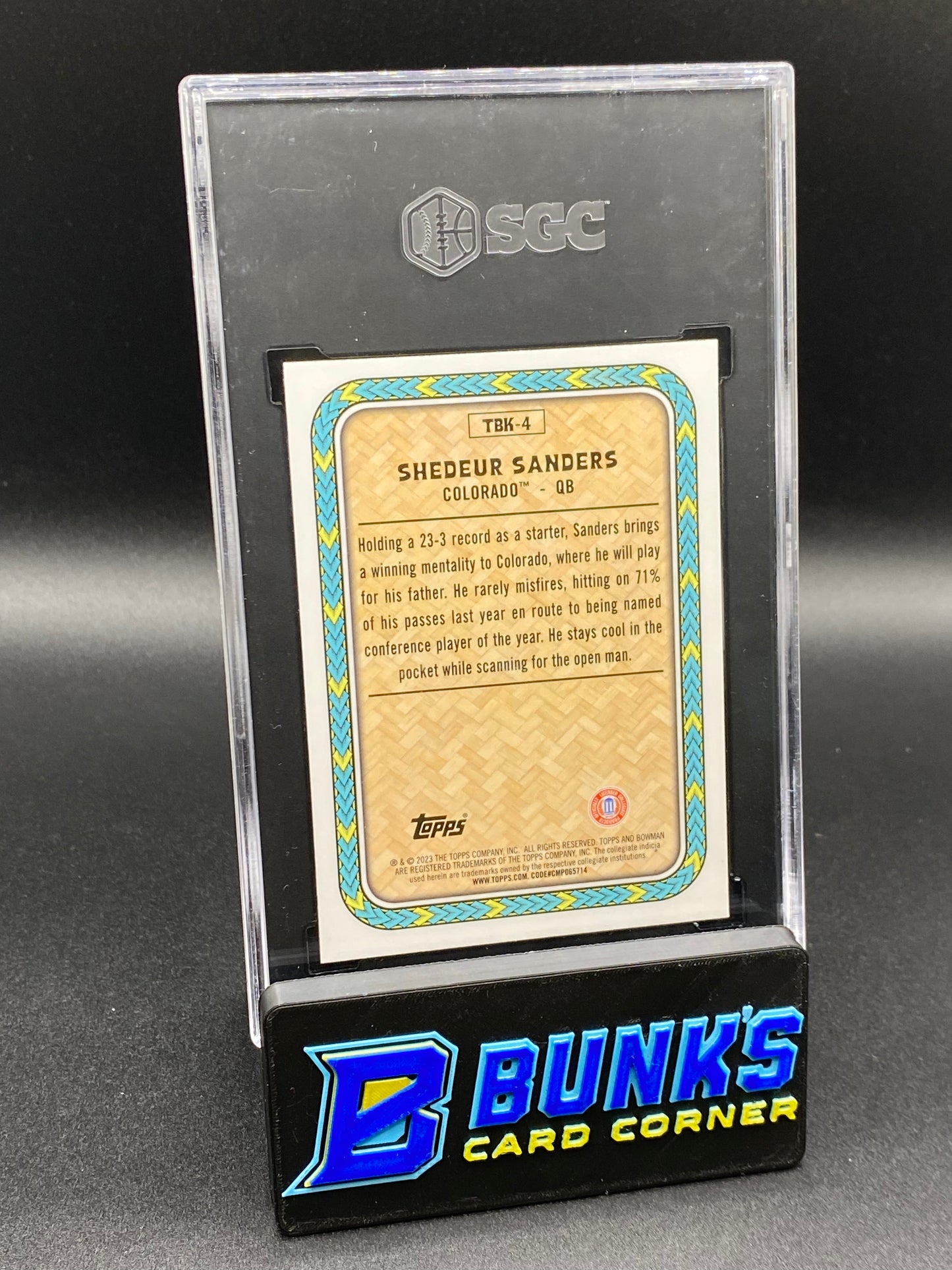 2023 Shedeur Sanders The Big Kahuna SGC 9.5