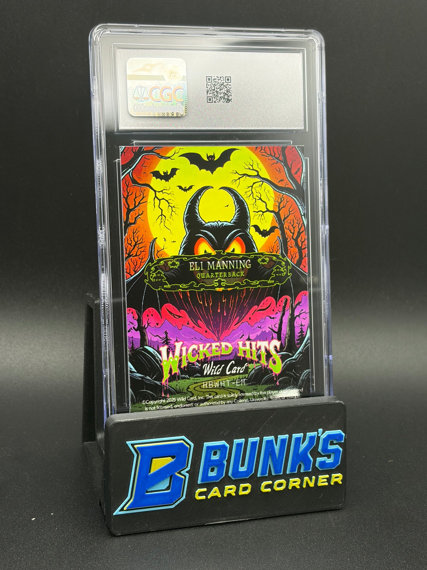 2025 Eli Manning Wicked Hits Wild Card Haunted Hits CGC 10 1/1