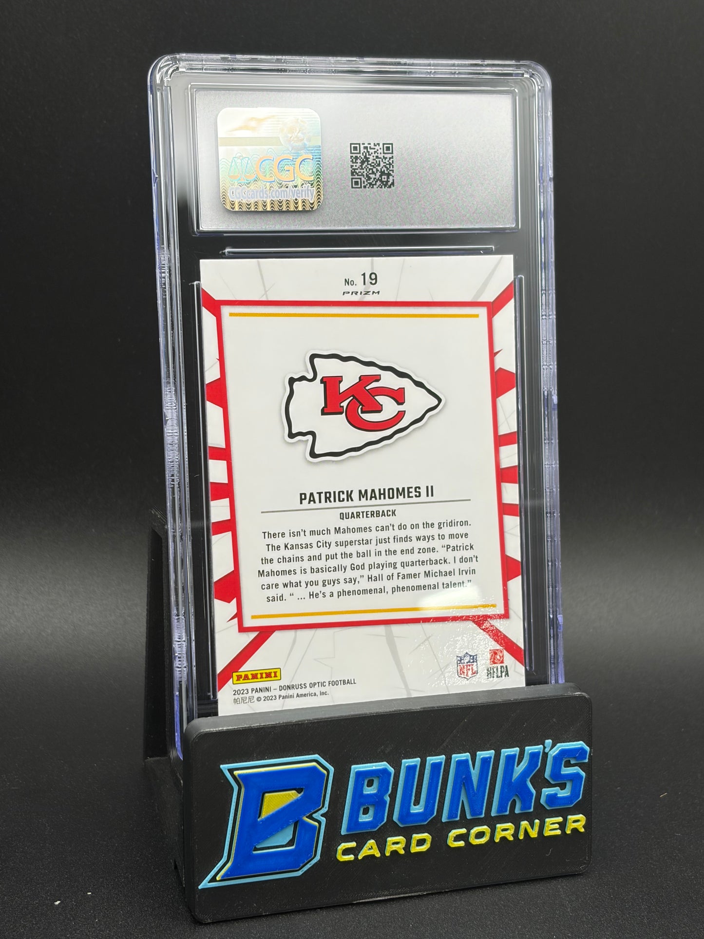 2023 Patrick Mahomes II My House Optic CGC 10