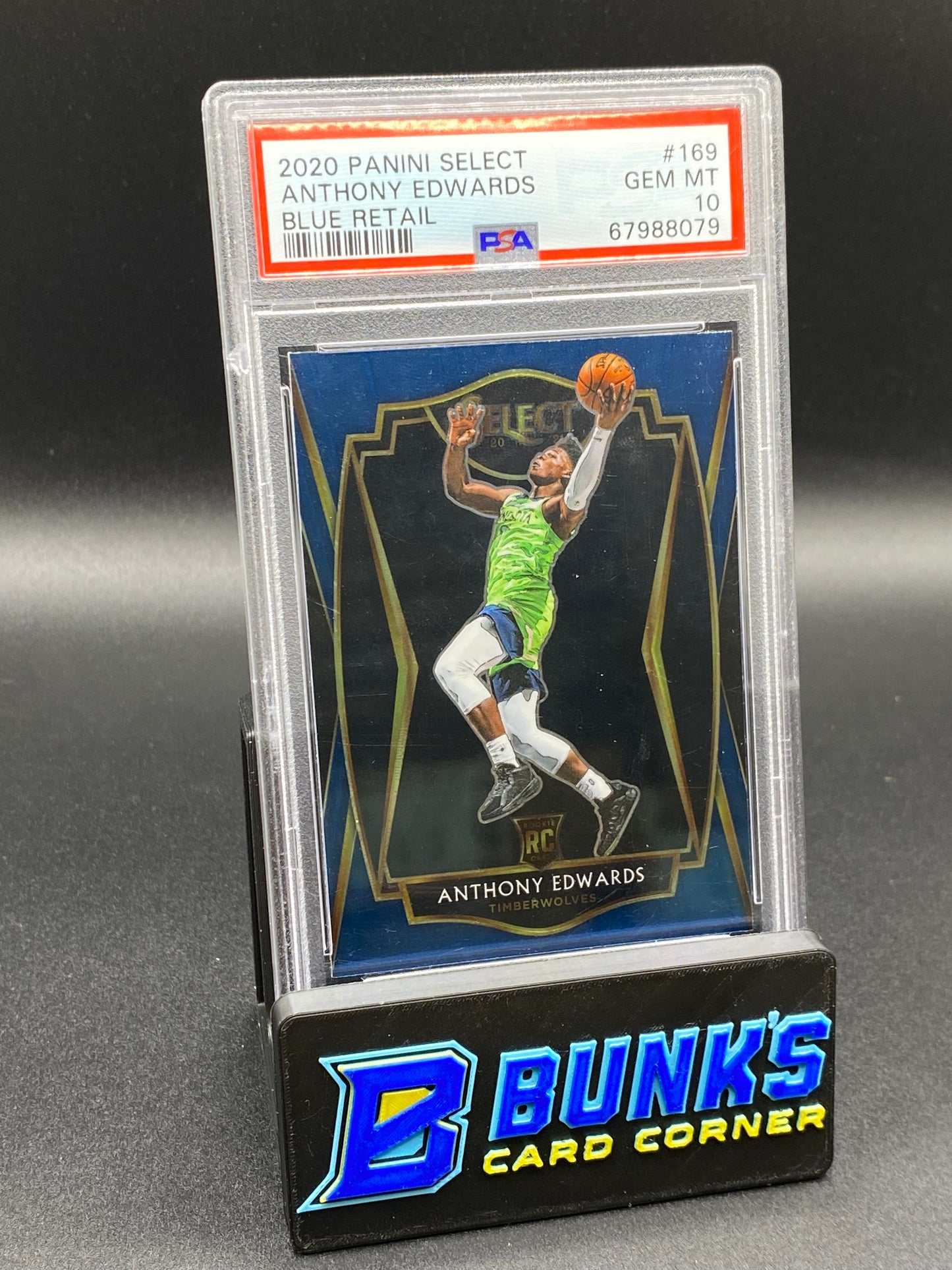2020 Anthony Edwards Blue Retail PSA 10