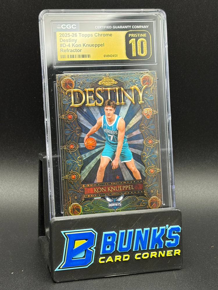 2025-26 Kon Knueppel Refractor Destiny CCGC Pristine 10 RC