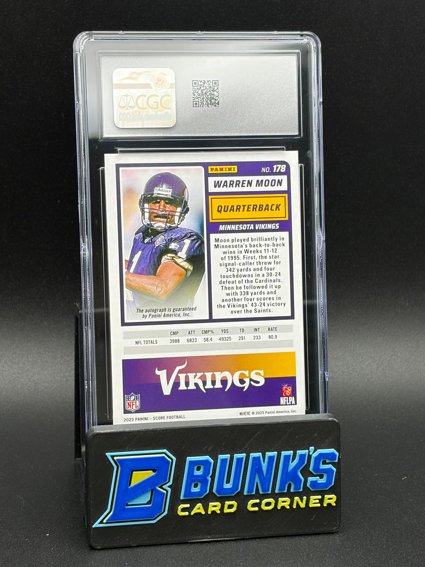 2025 Warren Moon Gold Zone Signatures CGC AU Auto 10 47/50