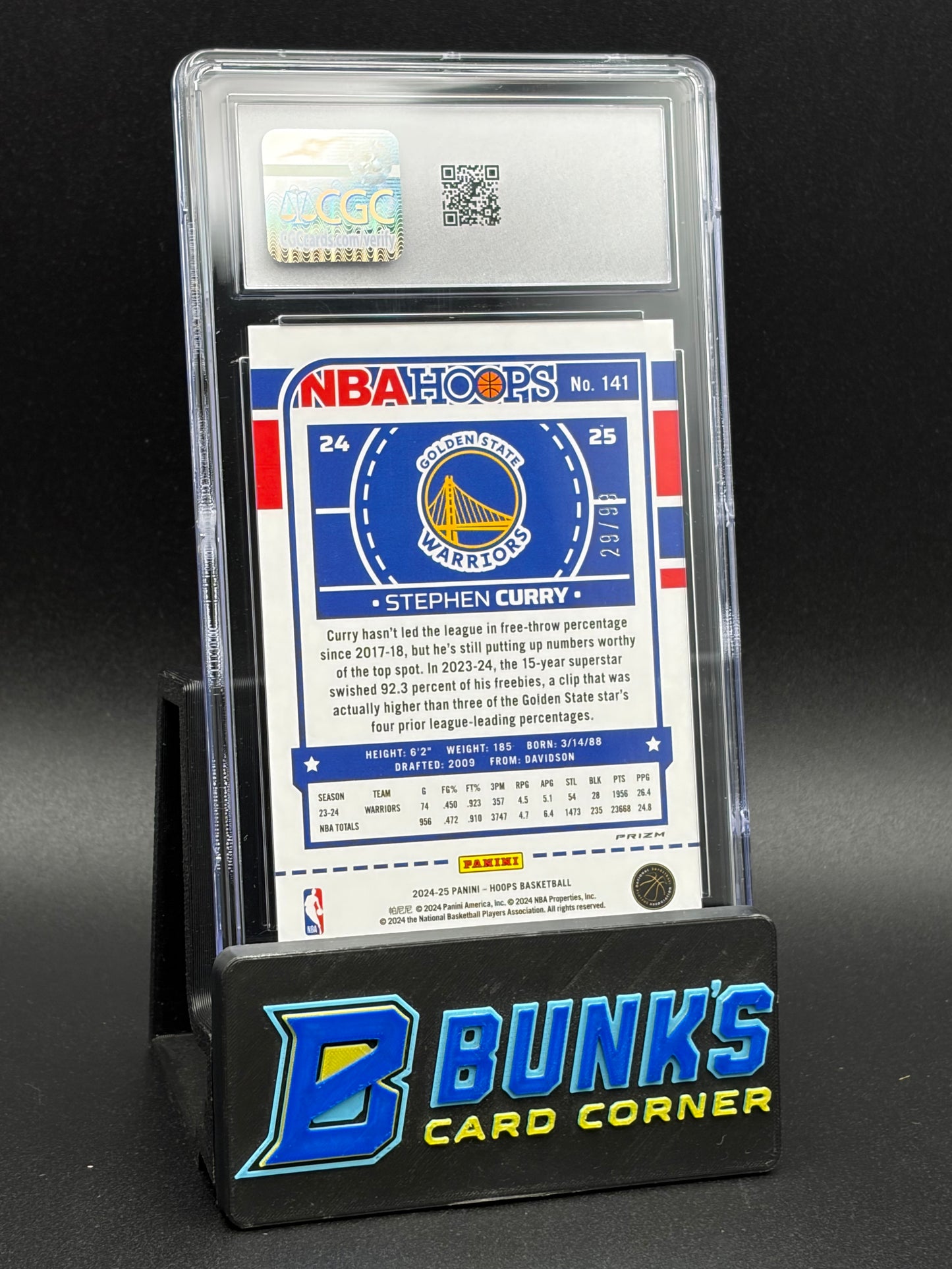 2024-25 Stephen Curry Premium Blue Pulsar CGC 10 29/99