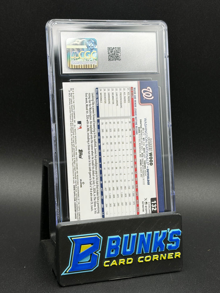 2025 James Wood Refractor Topps Chrome CGC 10 RC