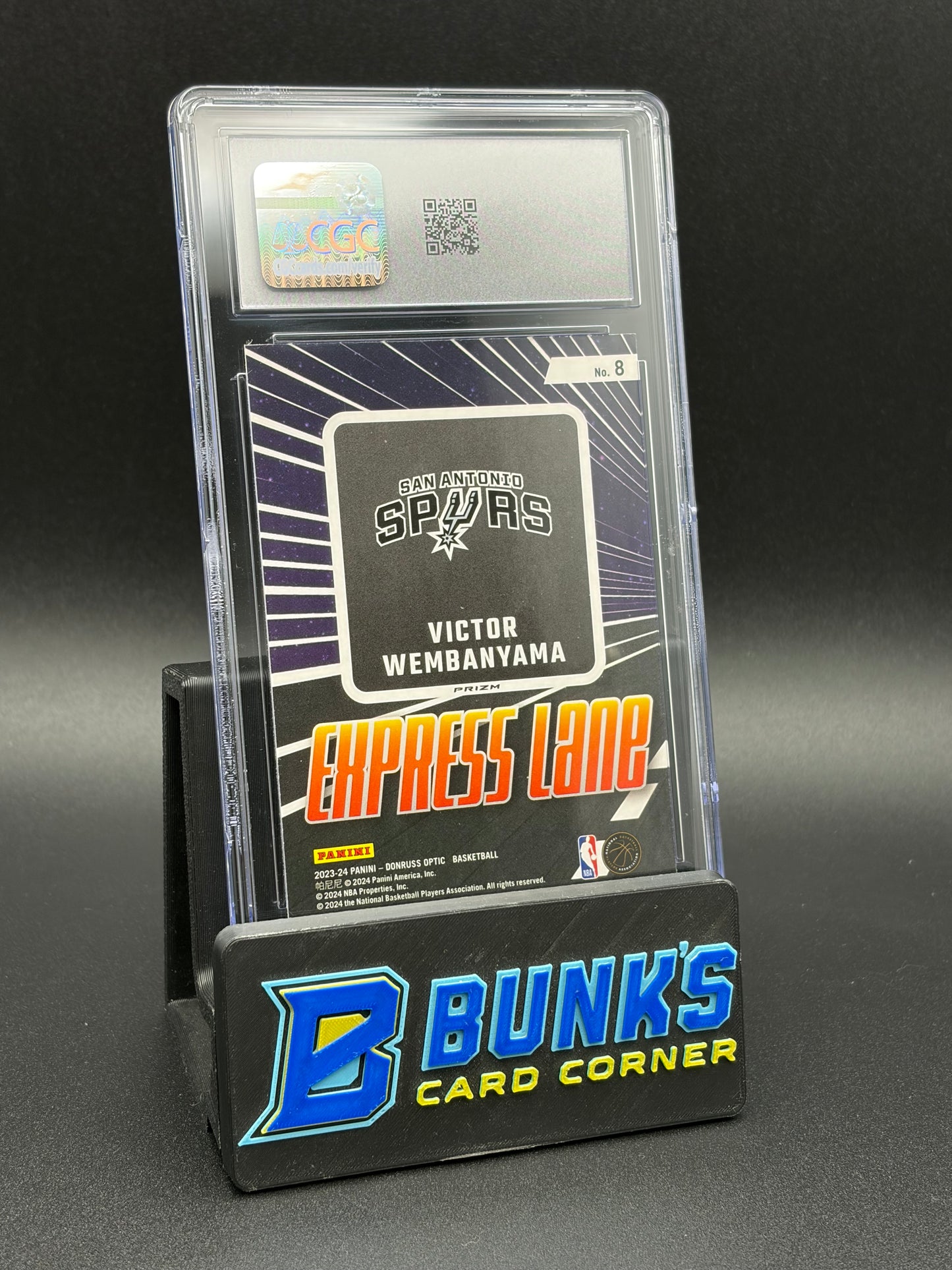 2023-24 Victor Wembanyama Purple Express Lane Optic CGC 10 RC