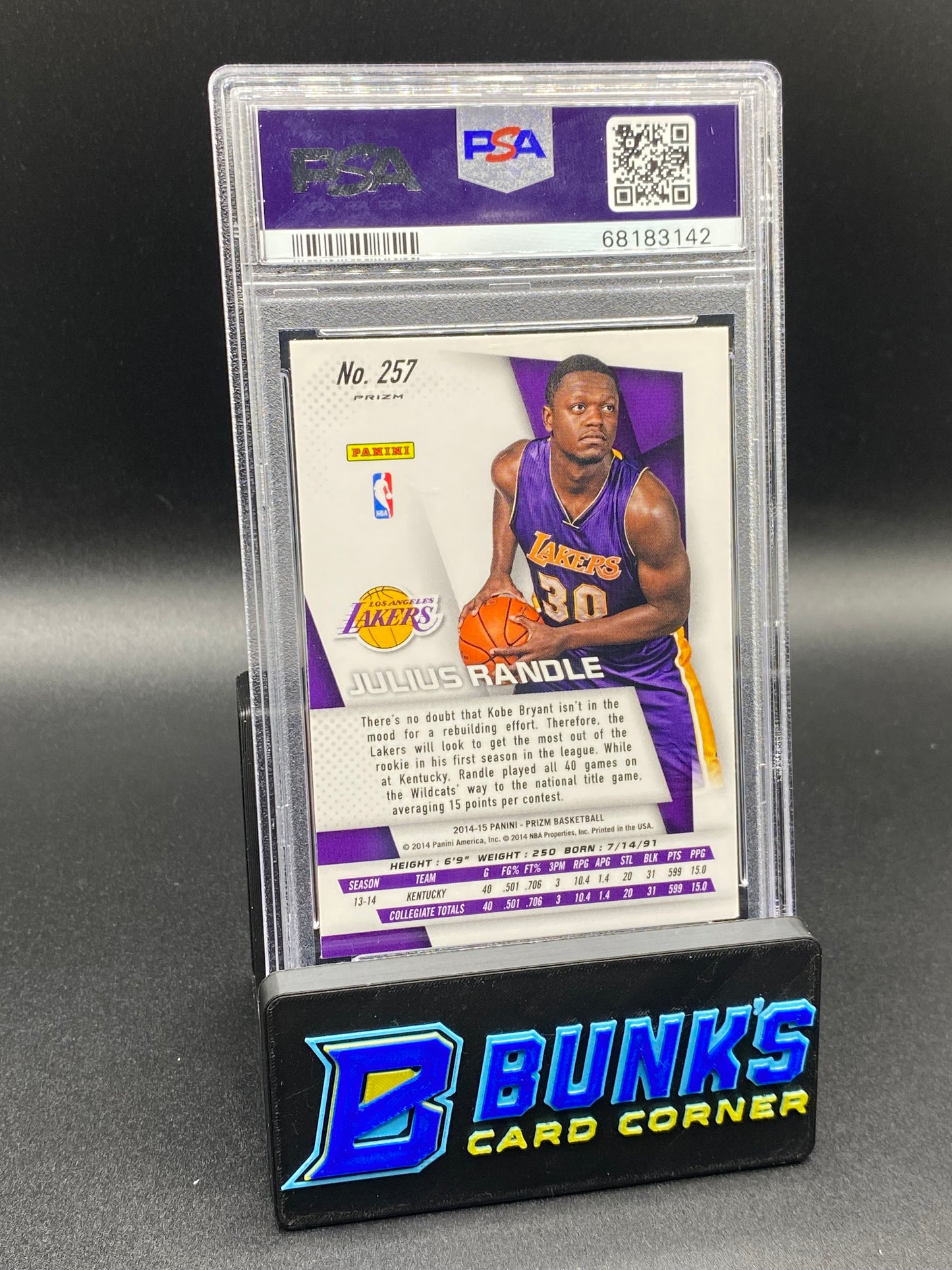 2014 Julius Randle Green Prizm PSA 10