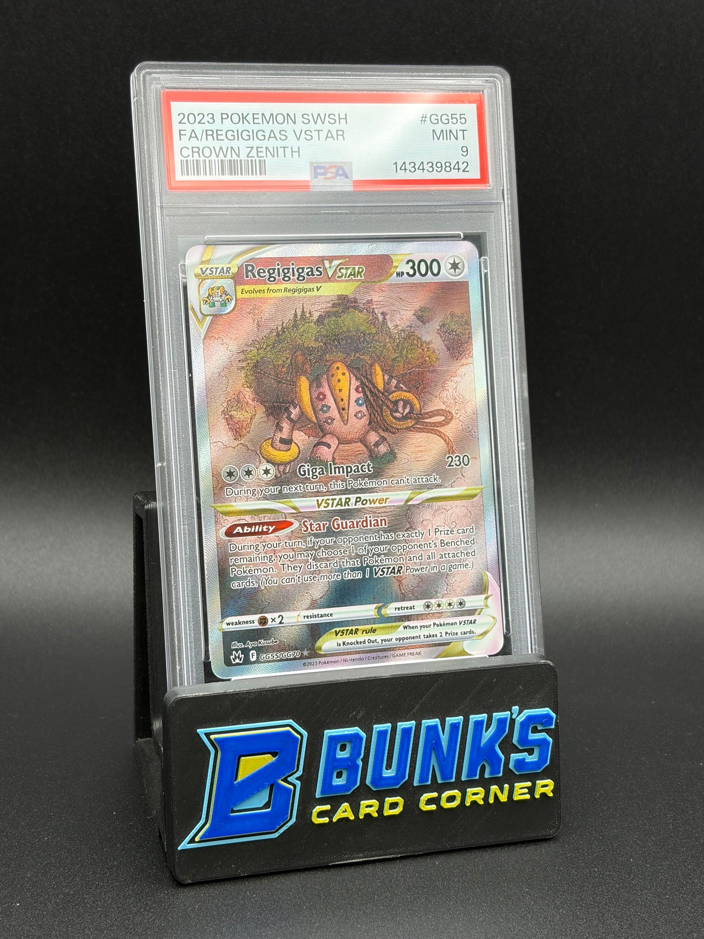 Regigigas Vstar Corwon Zenith PSA 9