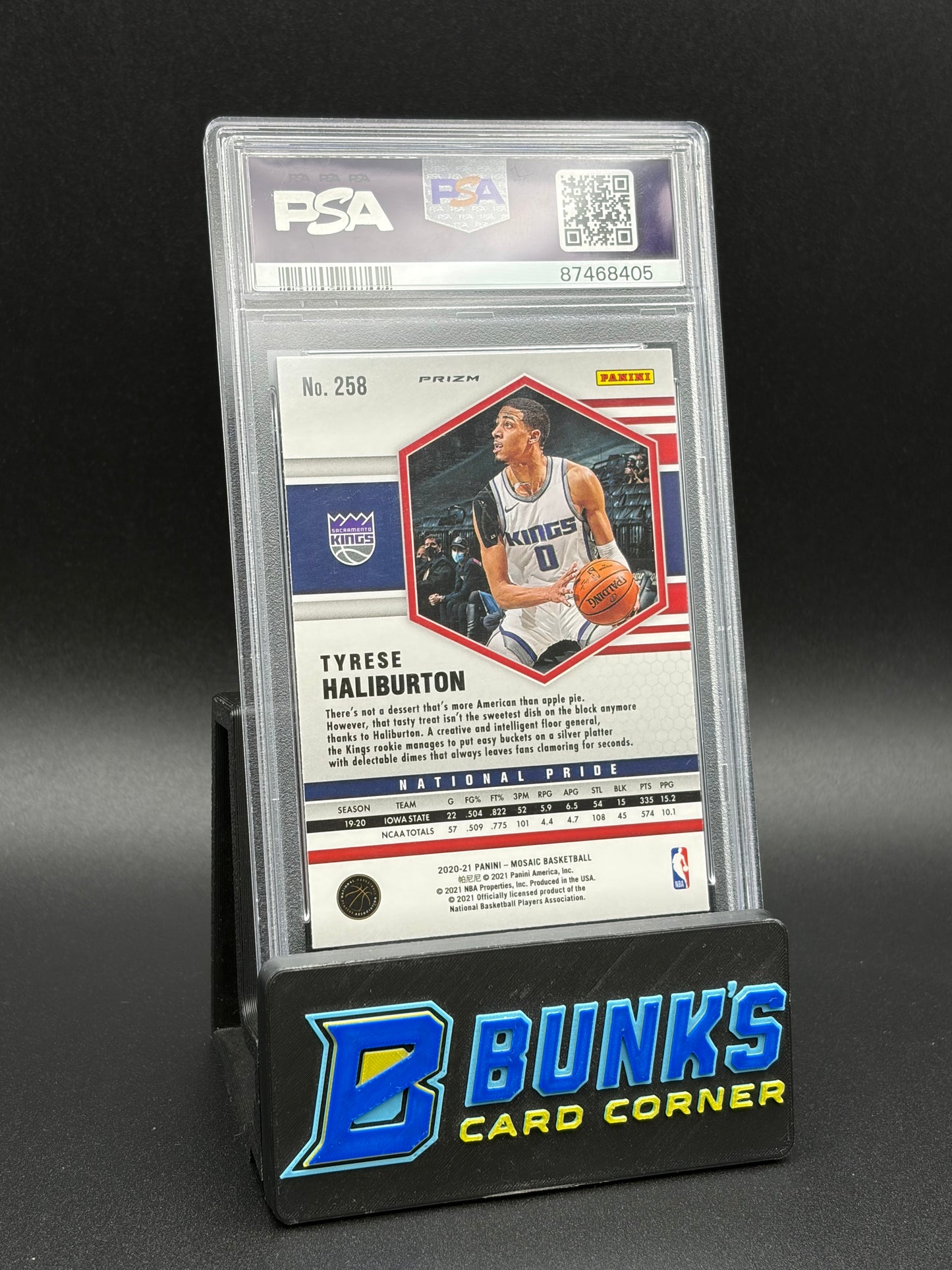 2020 Tyrese Haliburton Reactive Yellow Mosaic PSA 10