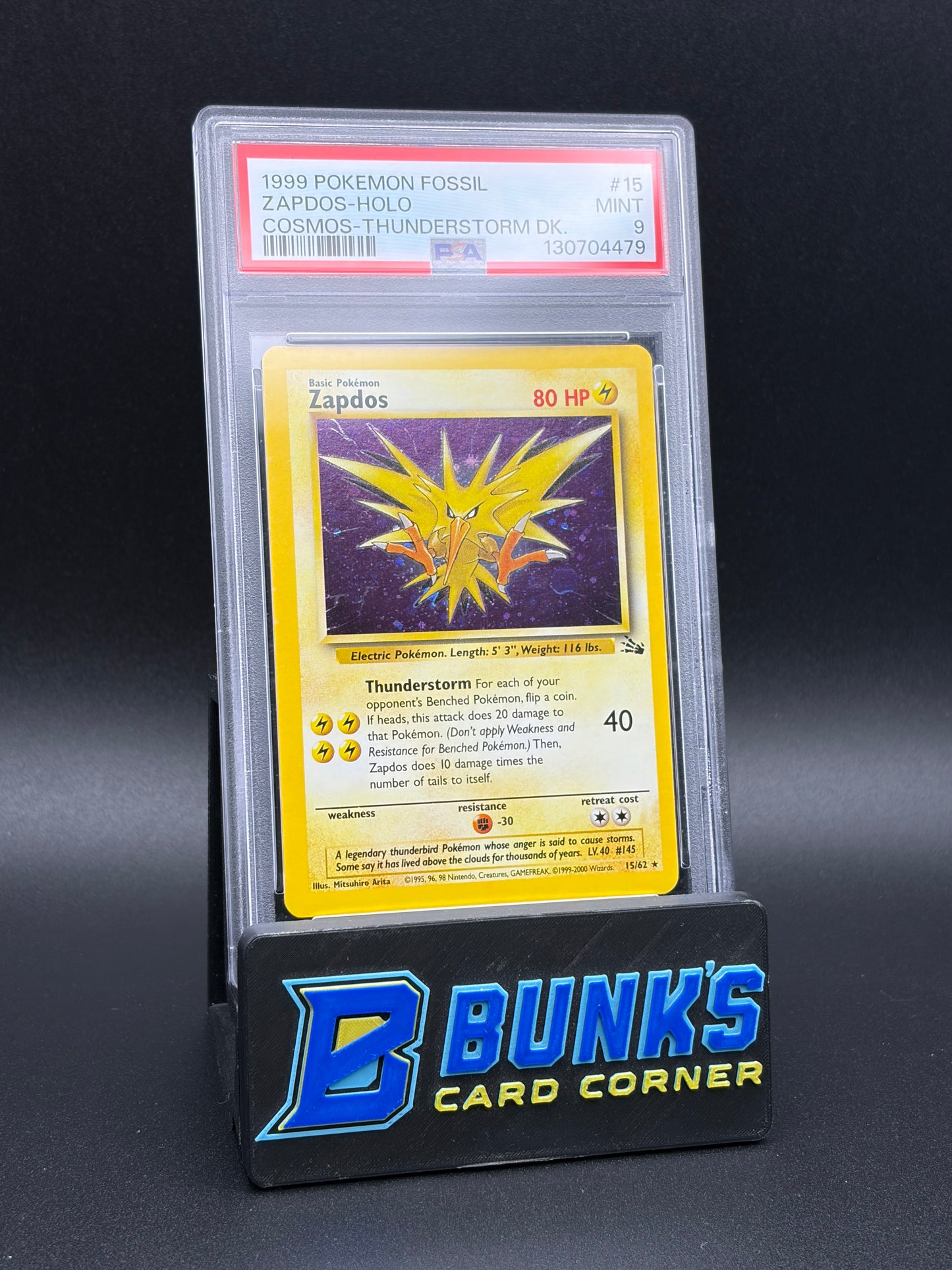 Zapdos Holo PSA 9