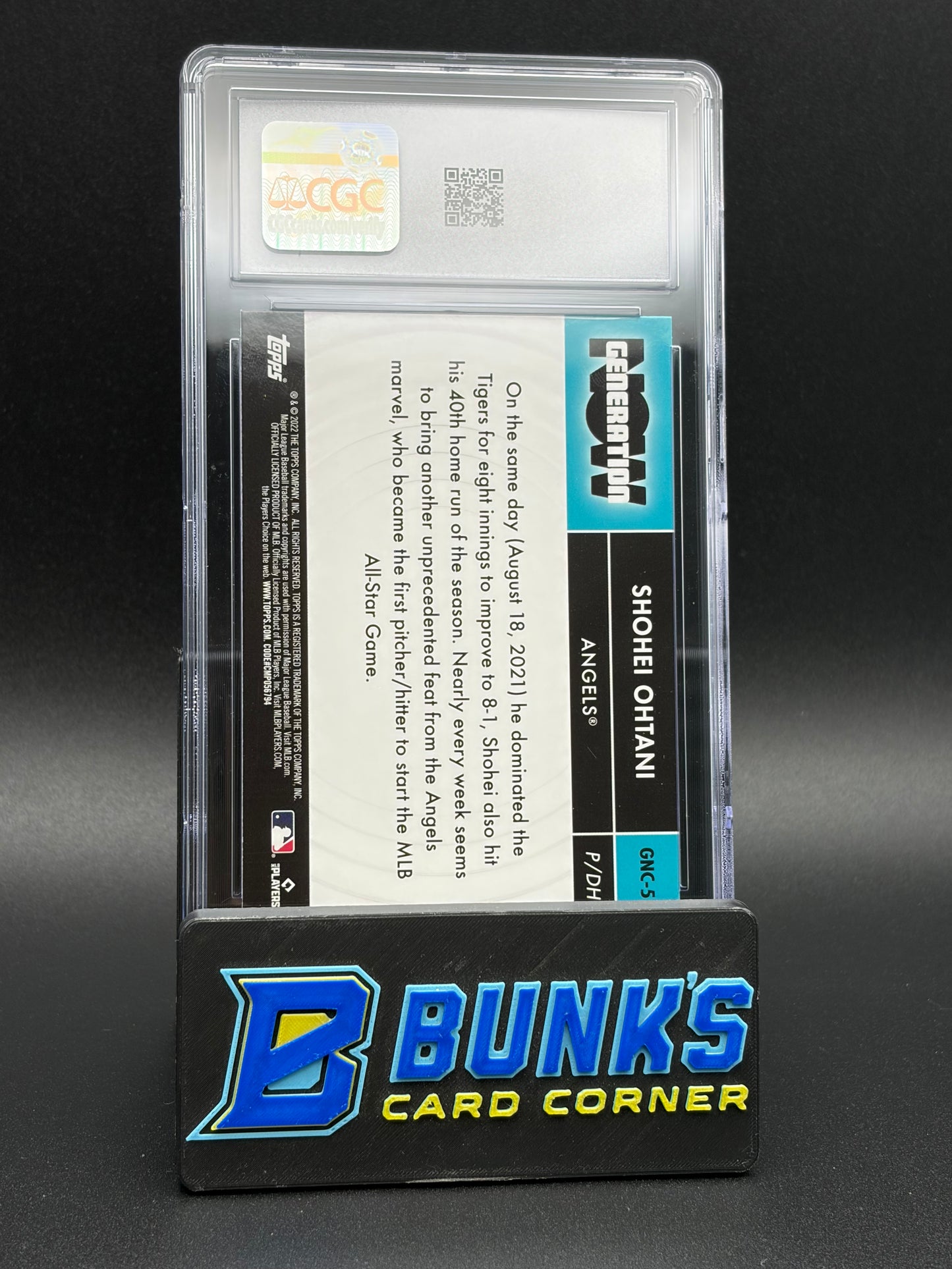 2022 Shohei Ohtani Generation Now Chrome Update CGC 10