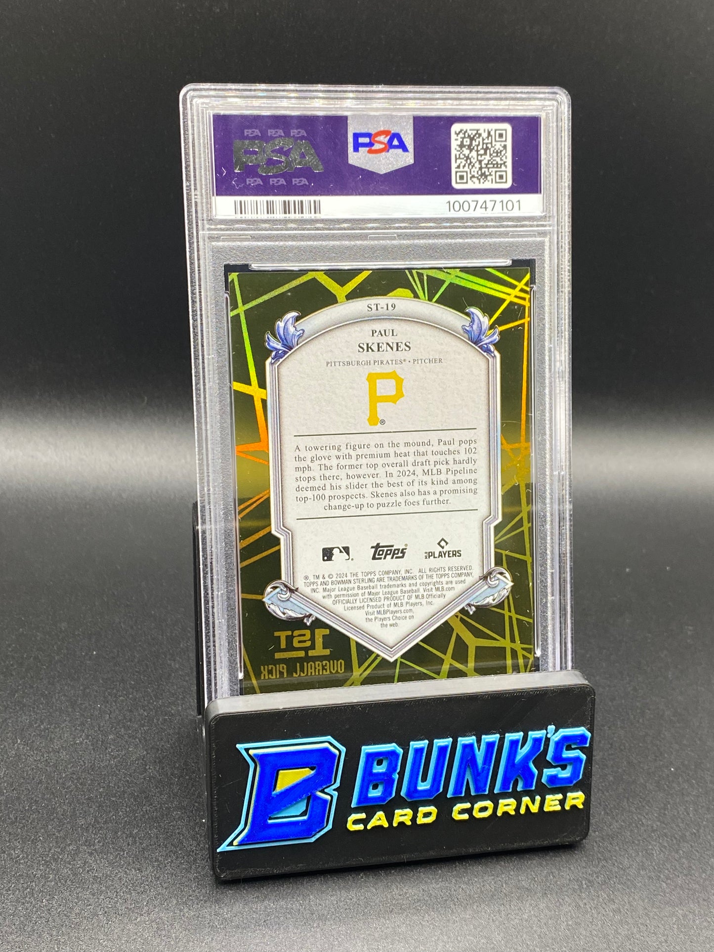 2024 Paul Skenes Tek-Gold Ref. PSA 10