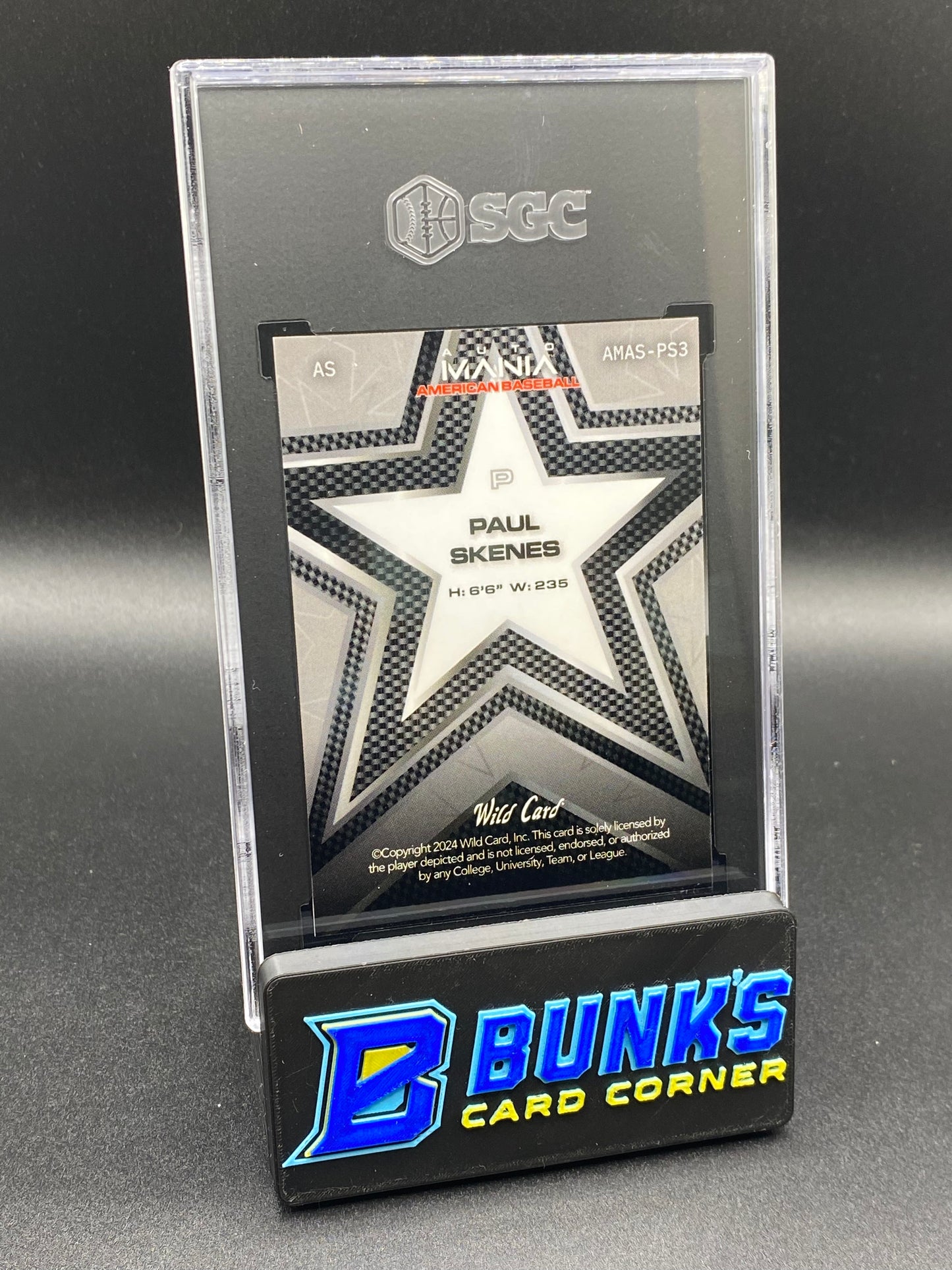 2024 Paul Skenes Star American Flag Crosshatch 12/50 SGC 10 (Box A15)