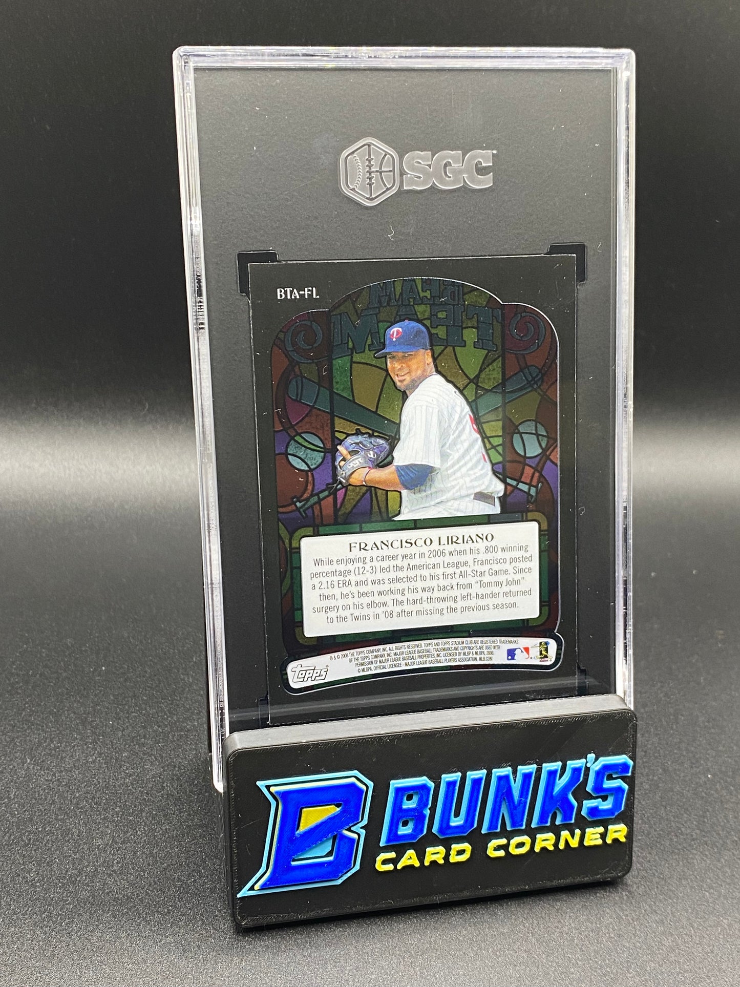 2008 Francisco Liriano Beam Team Auto. SGC 10 (Box A15)