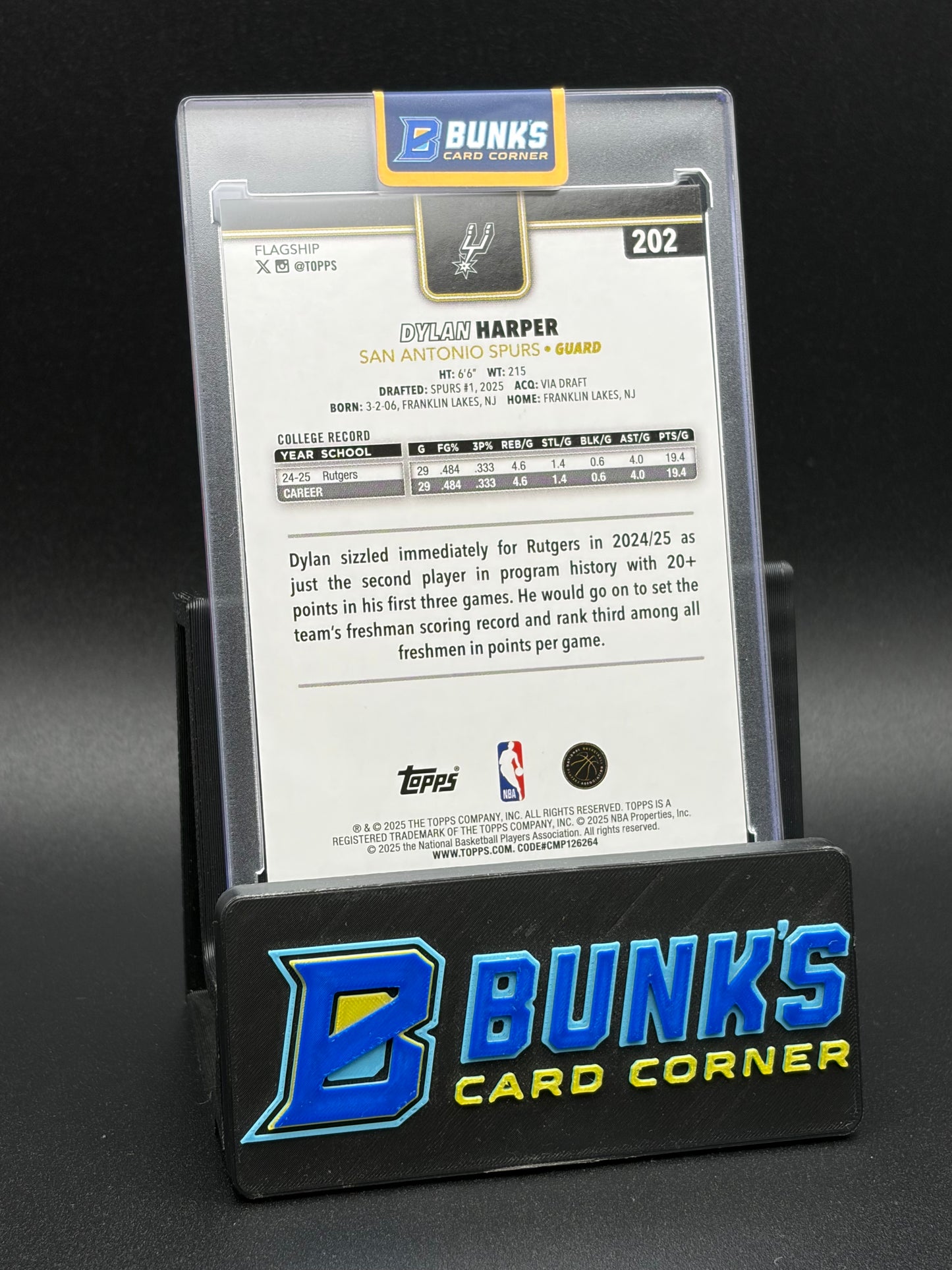 2025 Dylan Harper Black Friday Topps RC
