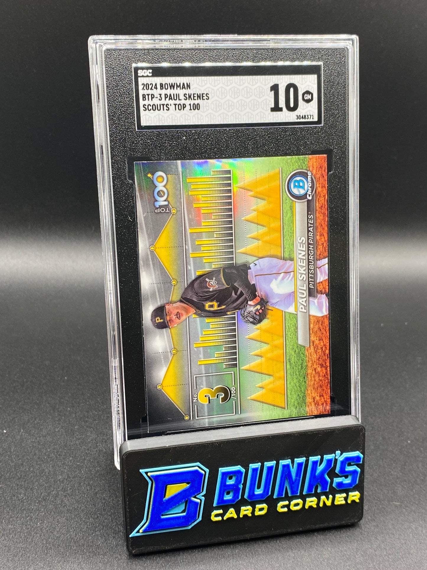 2024 Paul Skenes Scouts' Top 100 SGC 10 (Box A15)